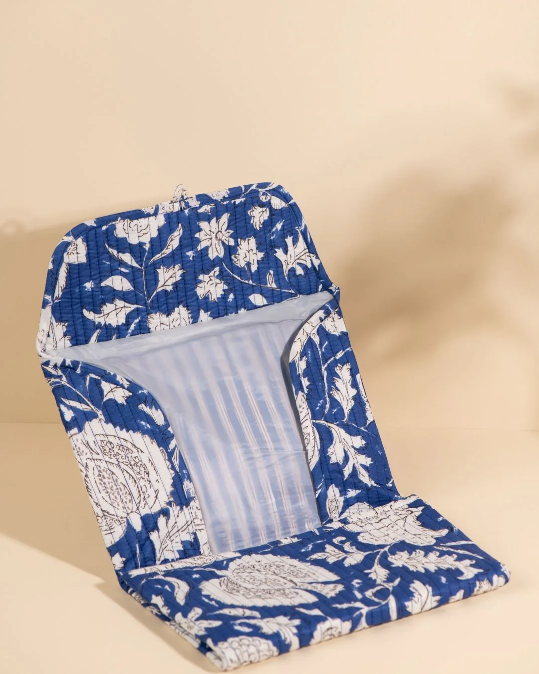 Matelas À Langer De Voyage Wulan - Bleu Imperial Floral - Image 2