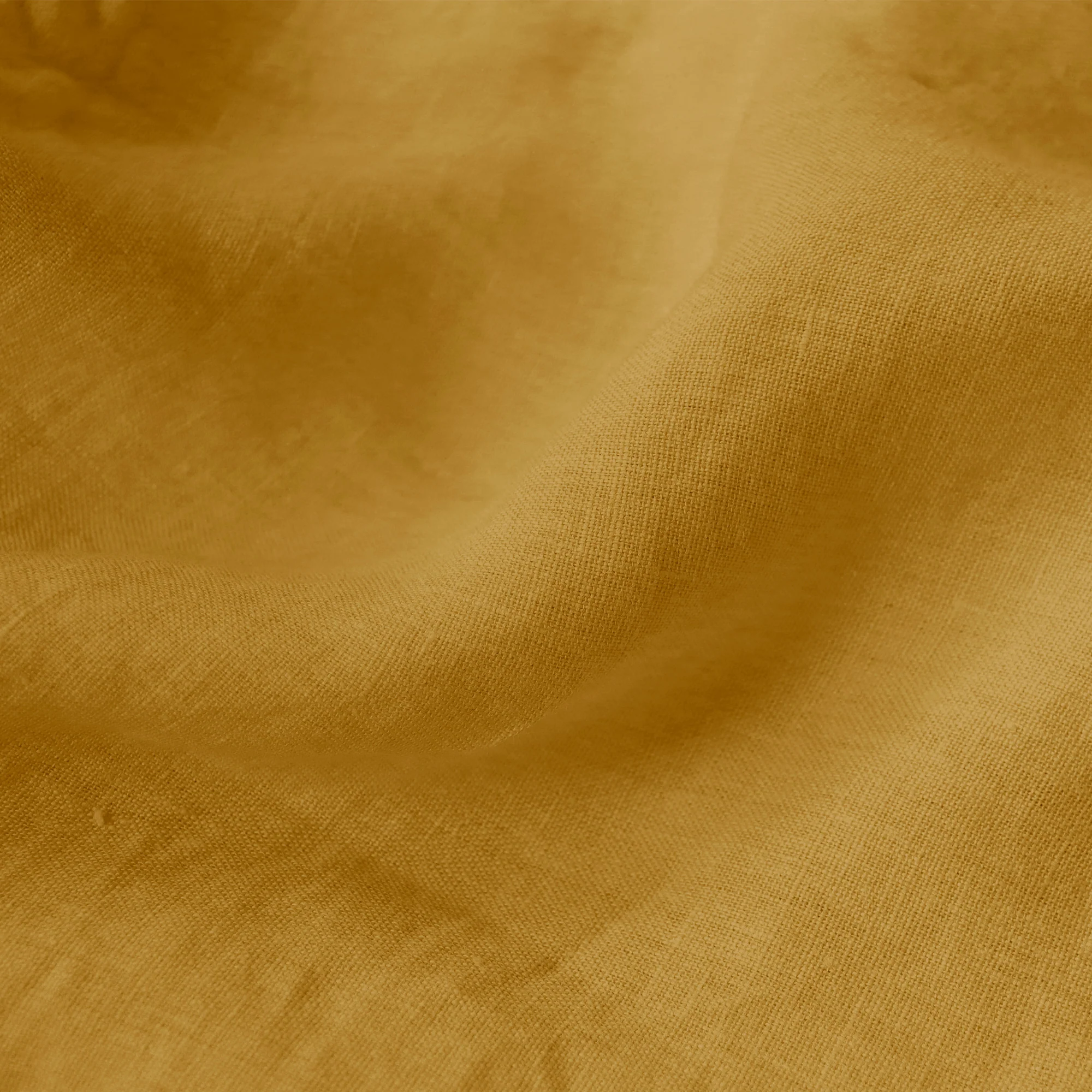 Drap Housse - Lin Uni - 100% Lin Lavé - Safran - Image 3