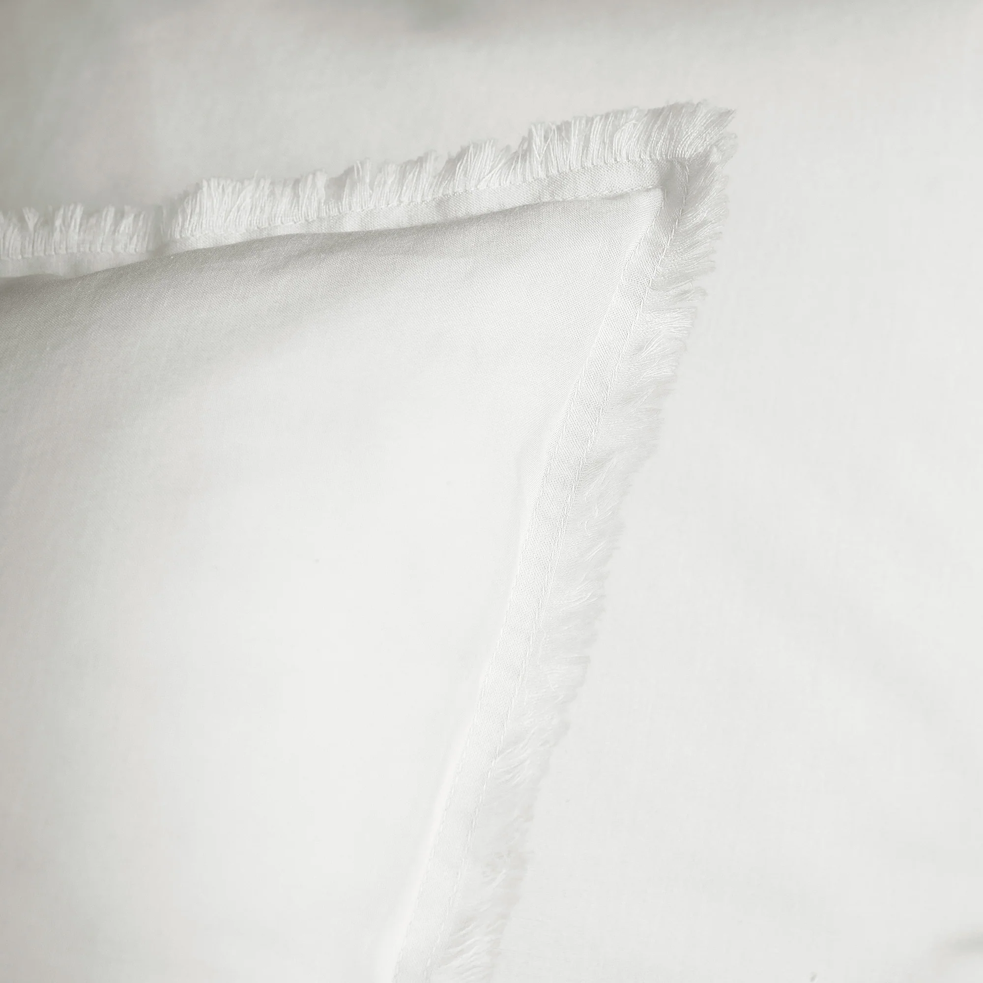 Parure De Lit Complète - Housse de Couette et 2 Taies - 100% Coton Lavé - Blanc - Image 5