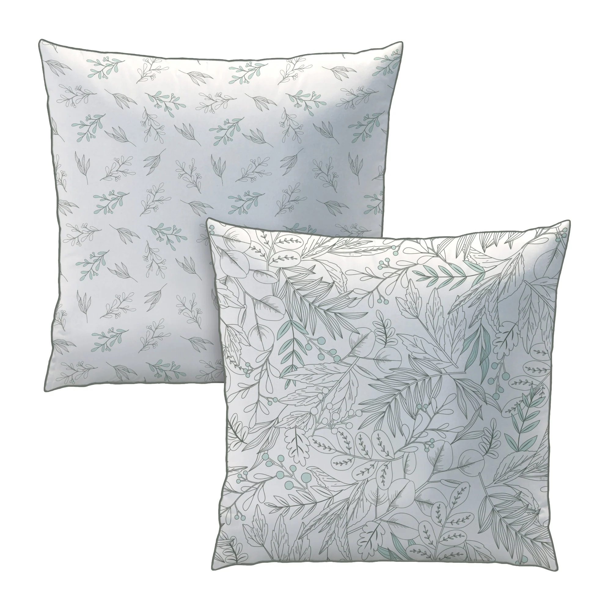 Parure De Lit - Esprit Botanique - 100% Coton - Blanc - Image 7