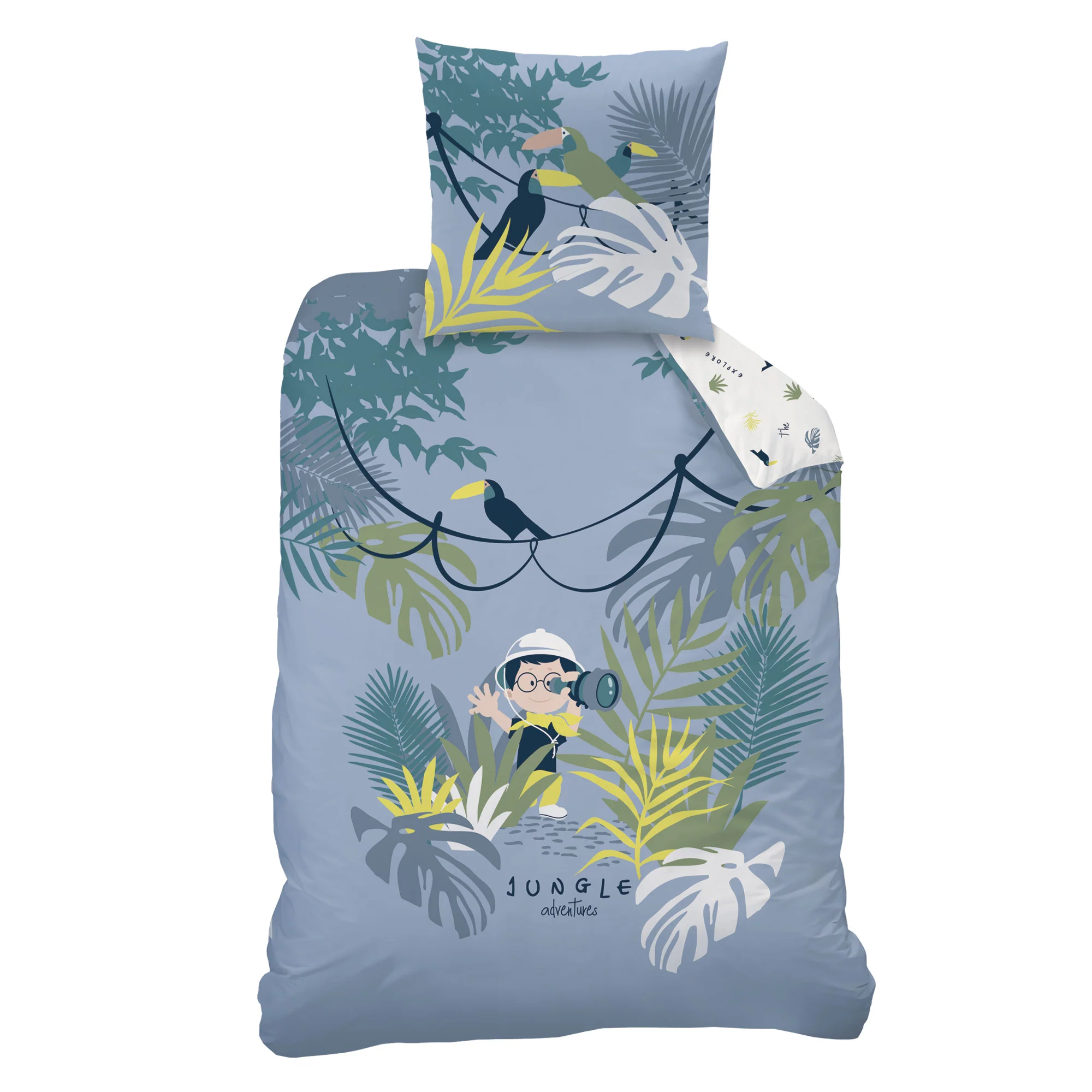 Parure De Lit - Explorateur - 100% Coton - Gris - Image 3
