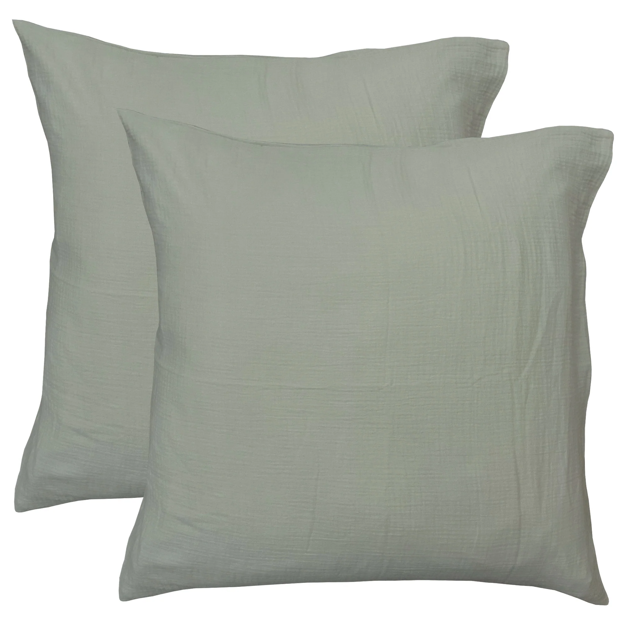 Parure De Lit - Gaze De Coton - 100% Gaze De Coton - Lichen - Image 4