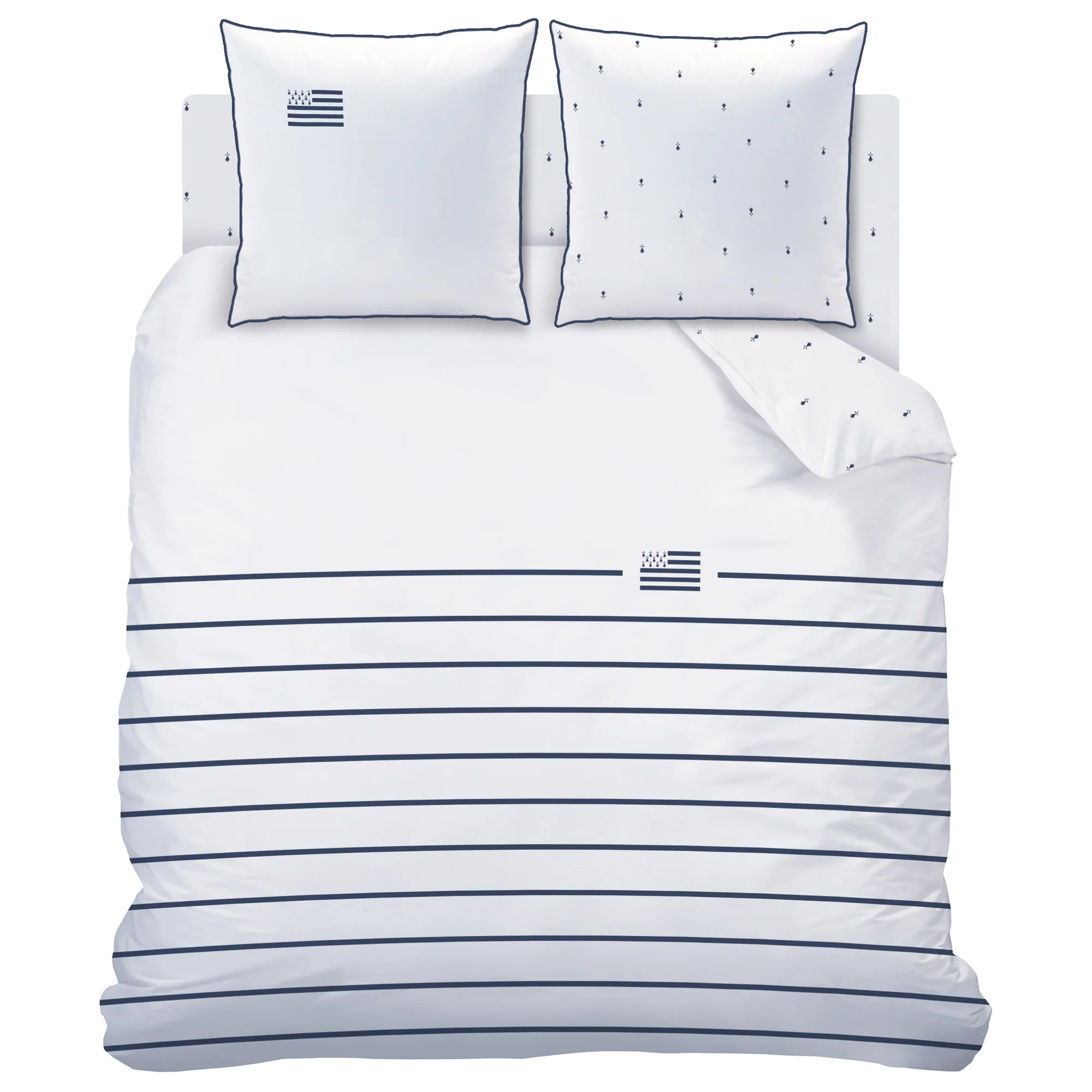 Parure De Lit - Gwenn Ha Du - 100% Coton - Blanc - Image 2
