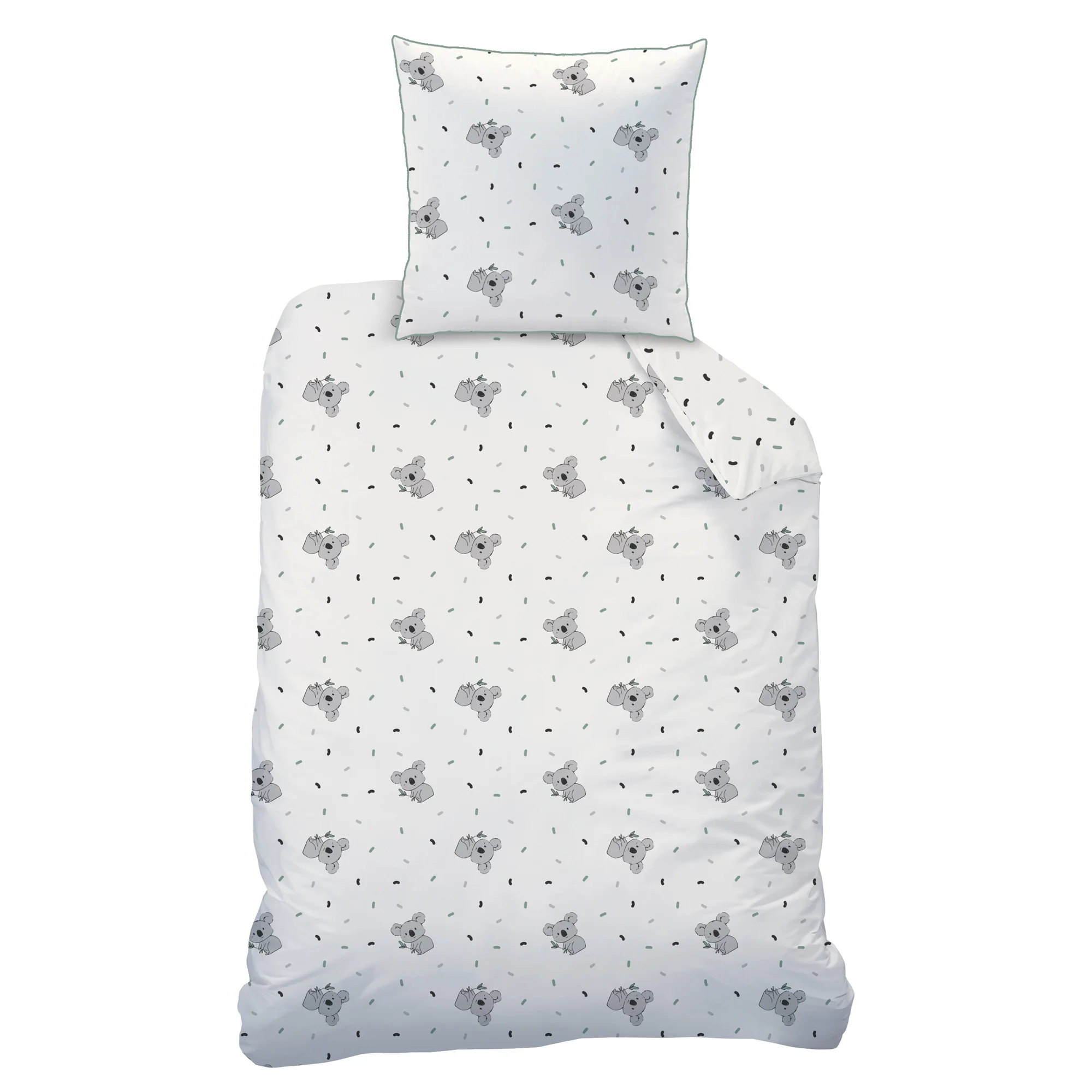 Parure De Lit - Koalas - 100% Coton - Ecru - Image 4