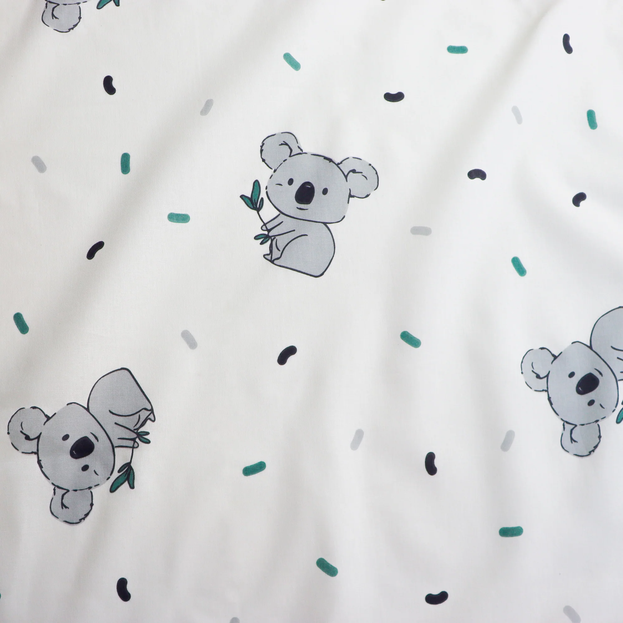 Parure De Lit - Koalas - 100% Coton - Ecru - Image 5