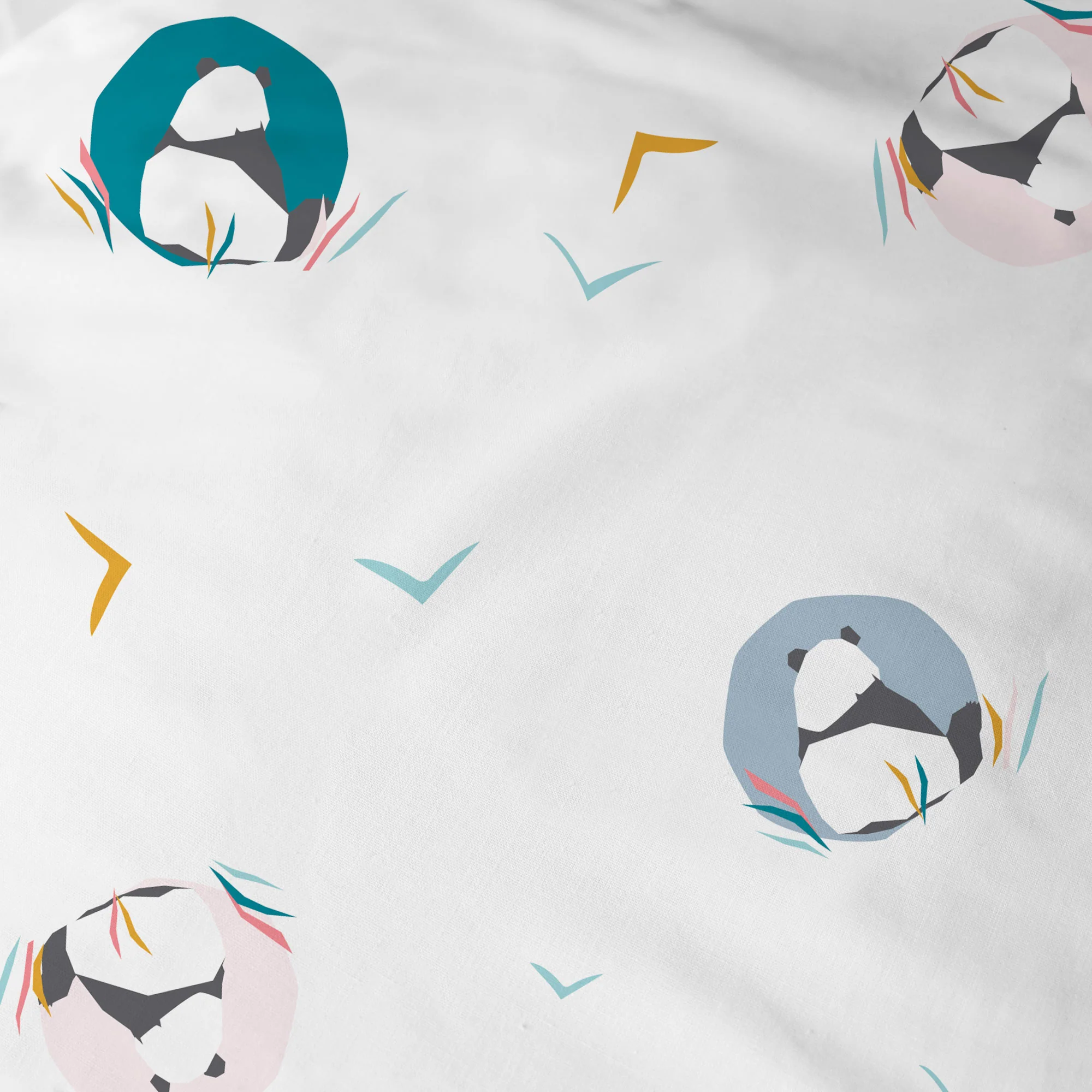 Parure De Lit - Panda - 100% Coton - Blanc - Image 6