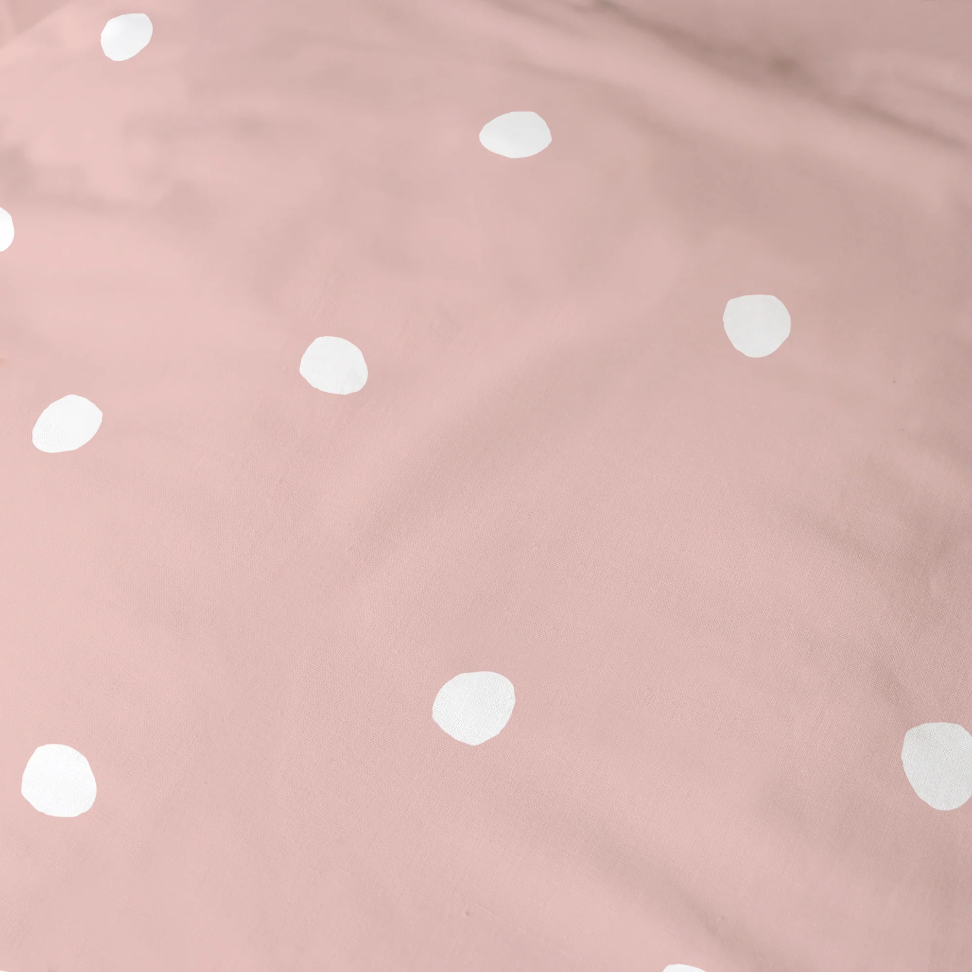 Parure De Lit - Pink Spots - 100% Coton - Rose Et Blanc - Image 7