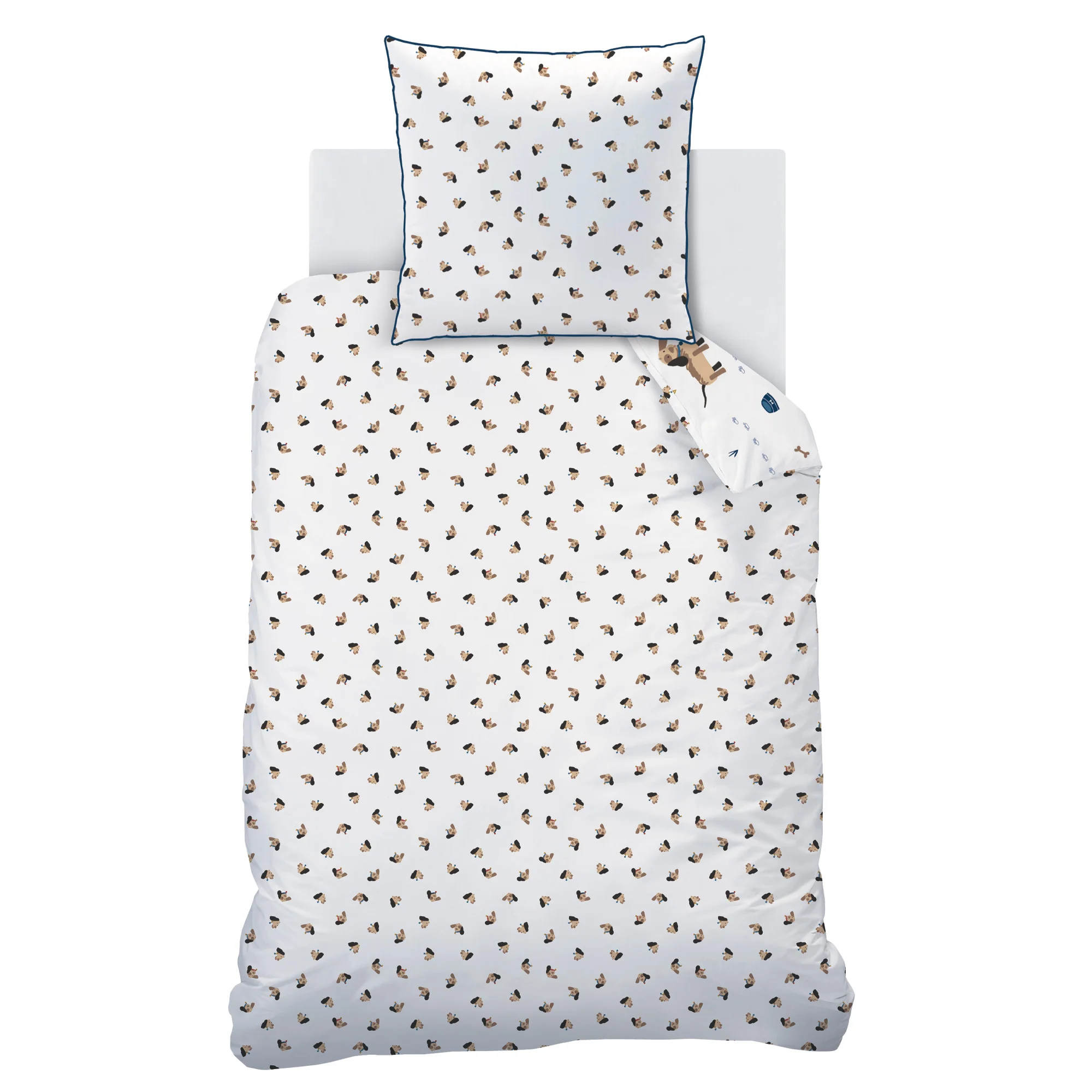 Parure De Lit - Waf Waf - 100% Coton - Blanc - Image 5
