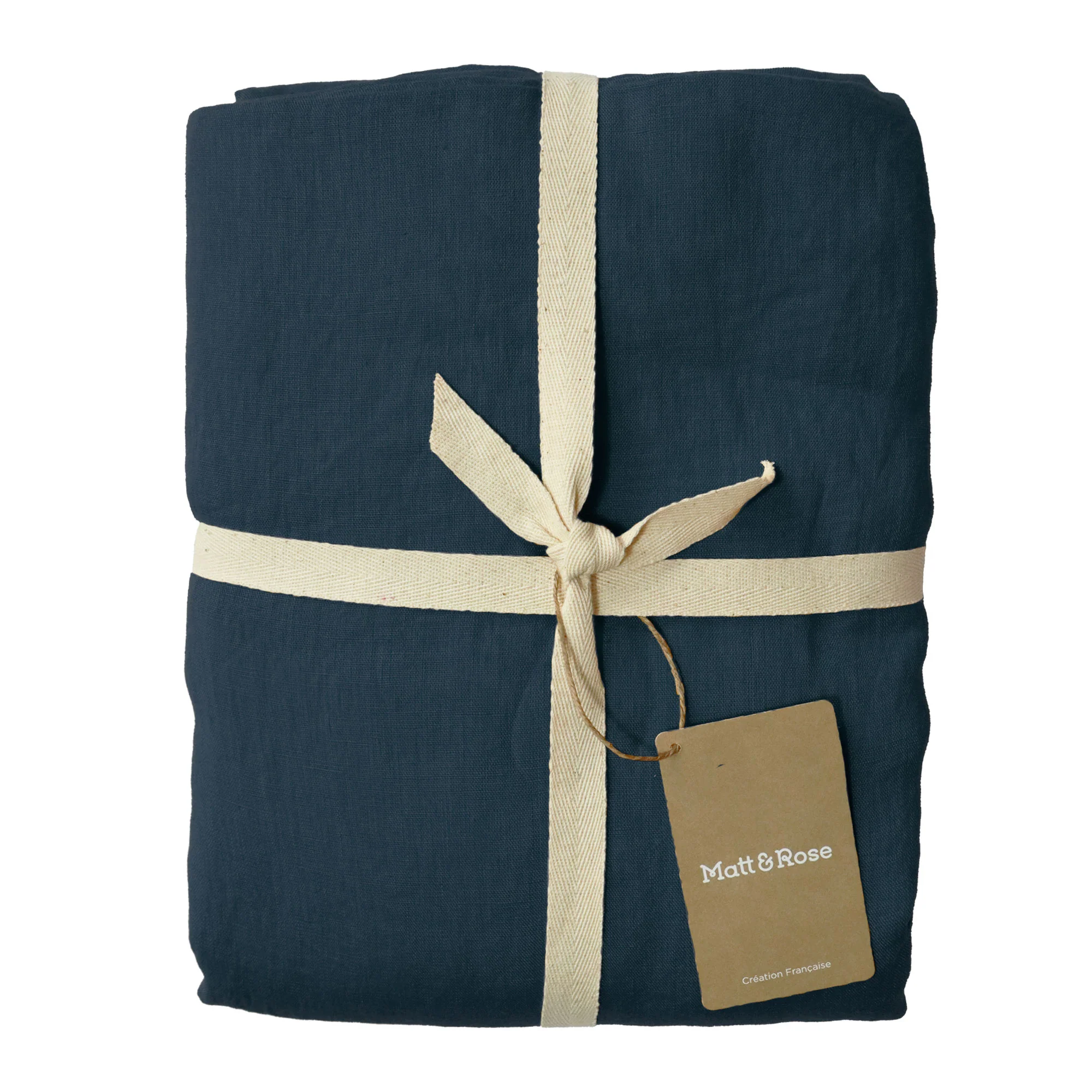 Lot De 2 Taies D'Oreillers - 100% Lin - Marine - Image 4