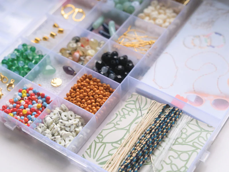 Maxi Boîte Matcha - 20 Compartiments Perles & Apprêts Pour Création De Bijoux - Image 3