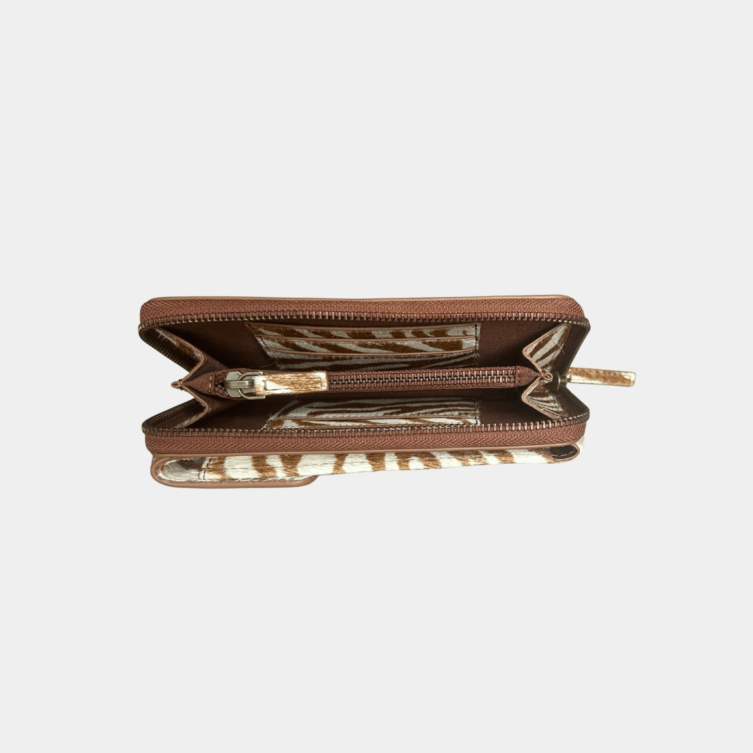 Portefeuille Cuir - Meghan Zebra Brown - Image 2