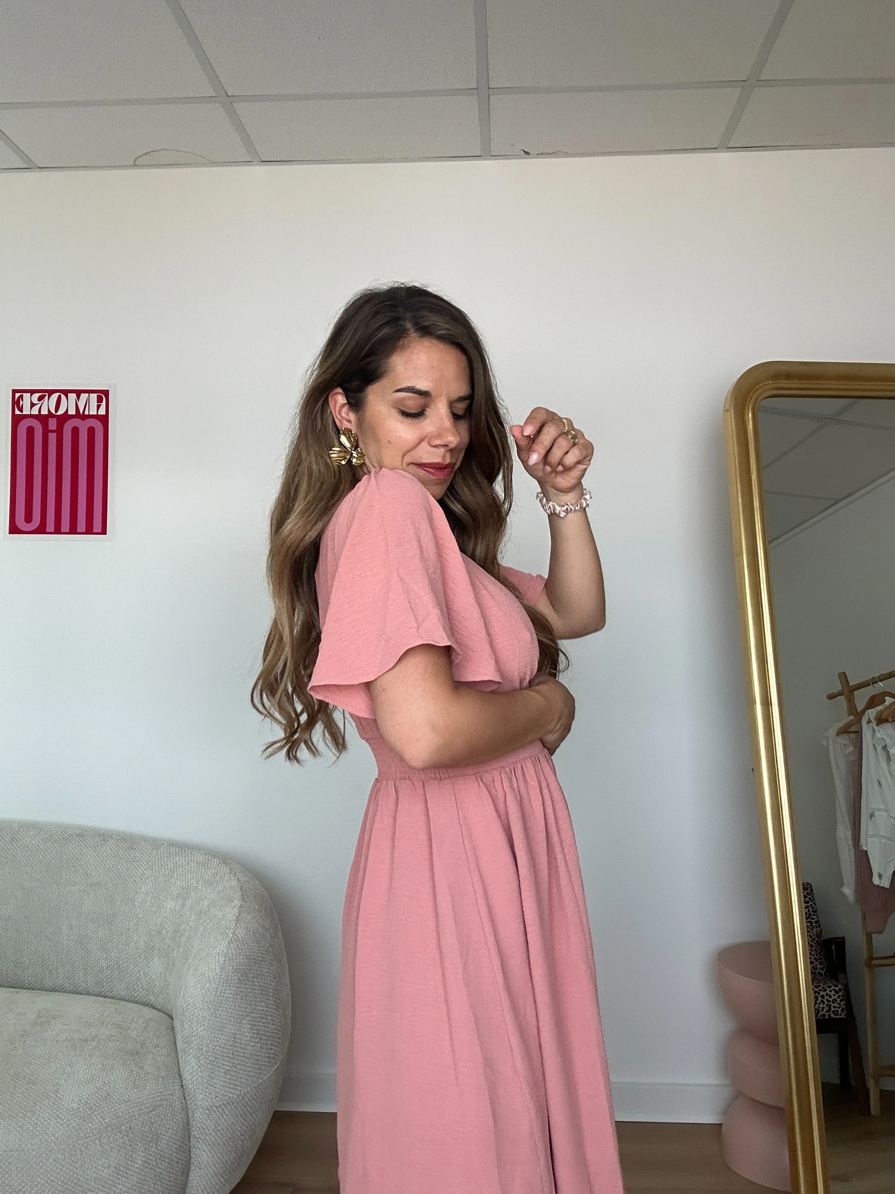 Mini Robe Marbella - Rose - Image 3