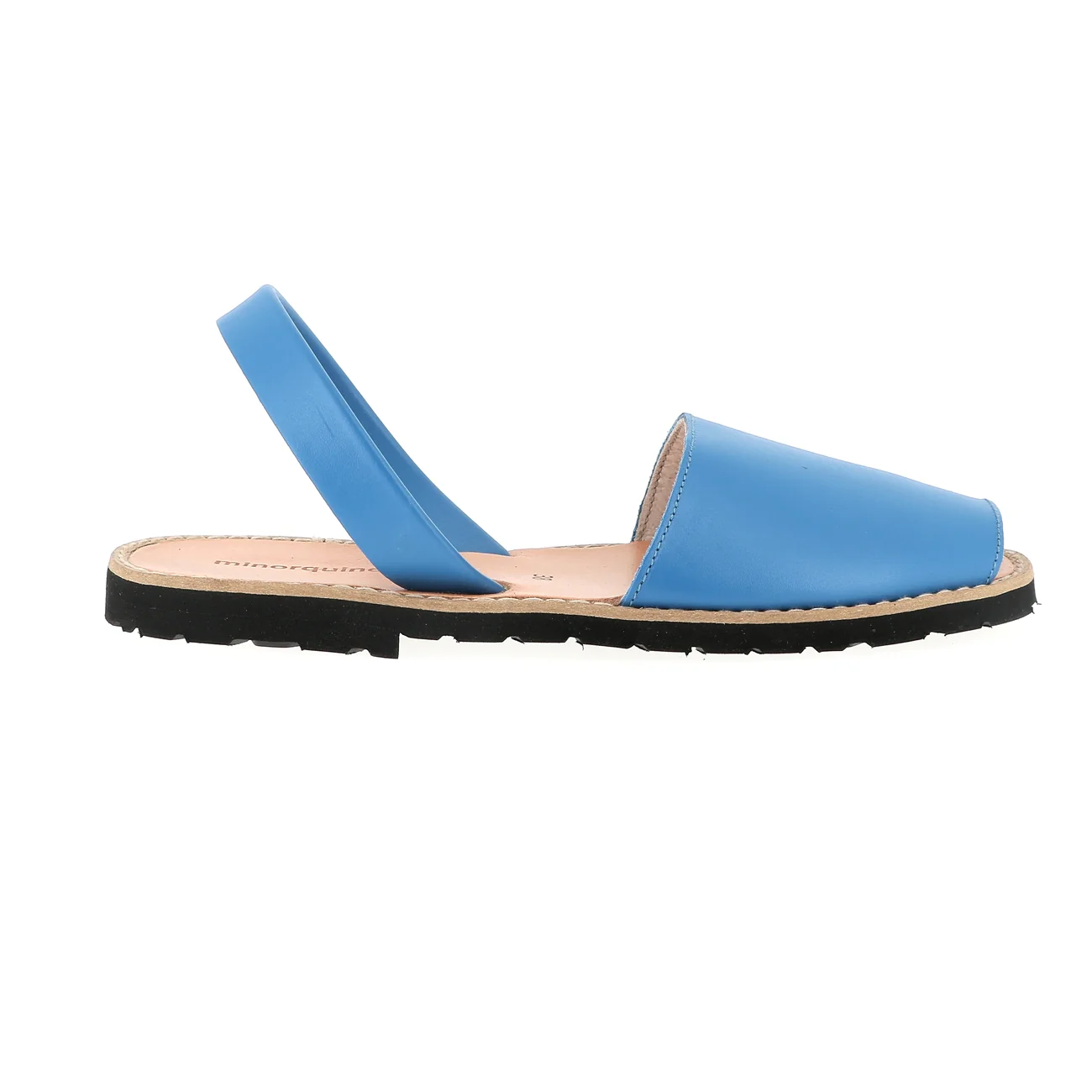 Sandales Avarca Cuir Capri - Bleu - Image 3