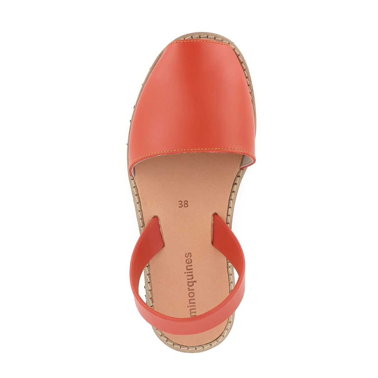 Sandales Avarca Cuir Cimarron - Orange - Image 2