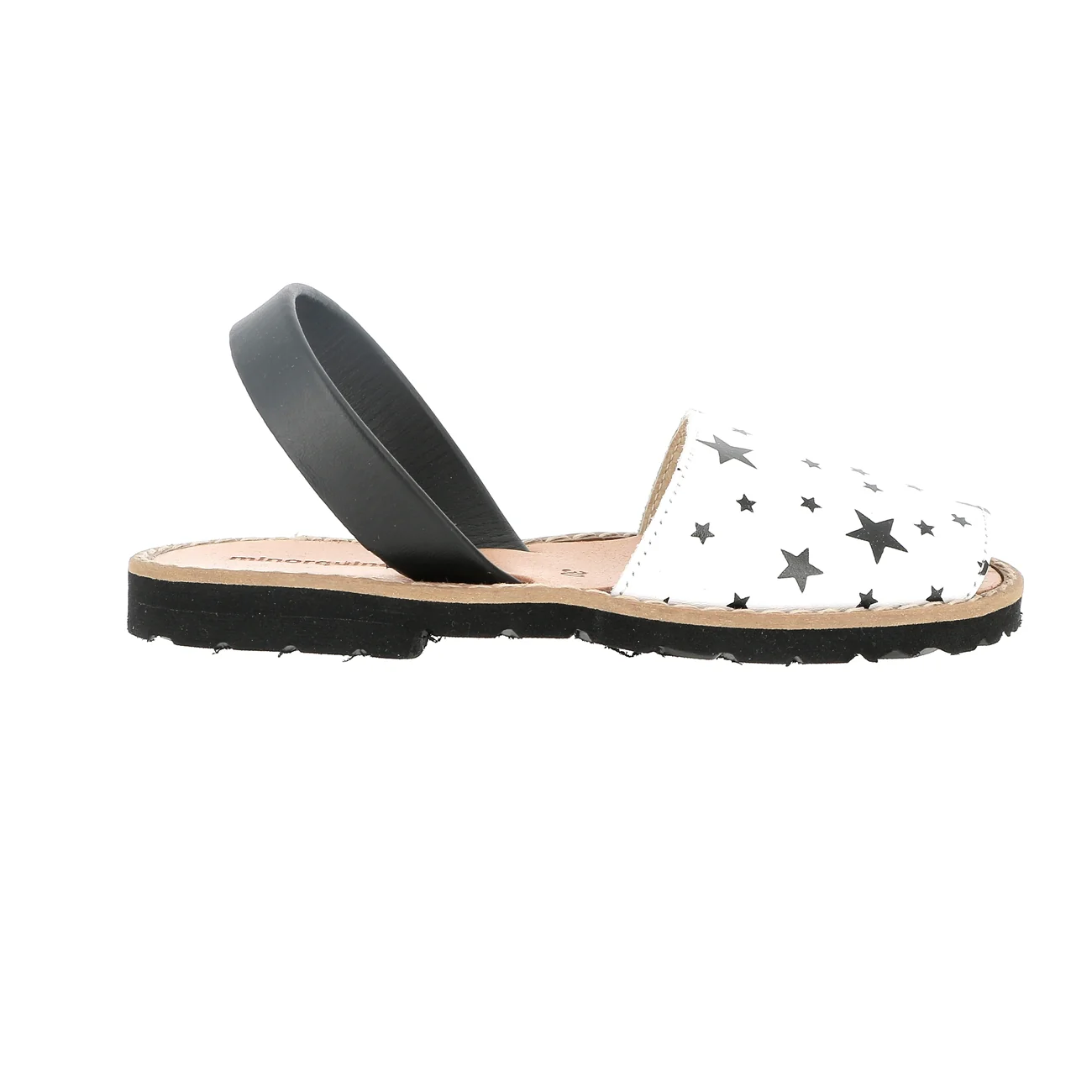 Sandales Avarca Cuir Etoiles - Blanc - Image 2