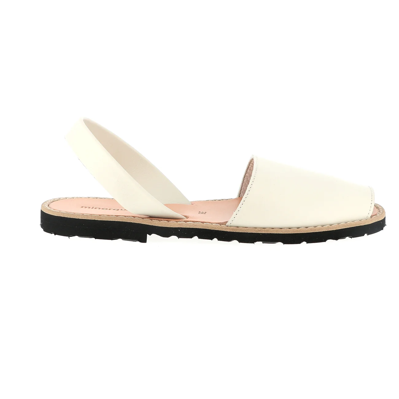 Sandales Avarca Cuir Tangon - Beige - Image 3