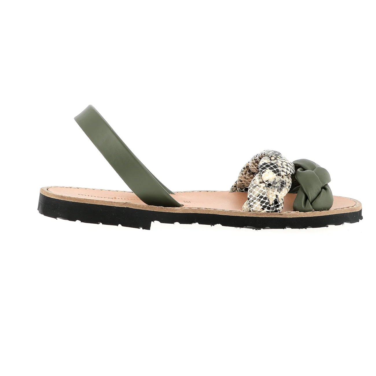 Sandales Avarca Cabrera Army/Reptile Sable - Vert - Image 2