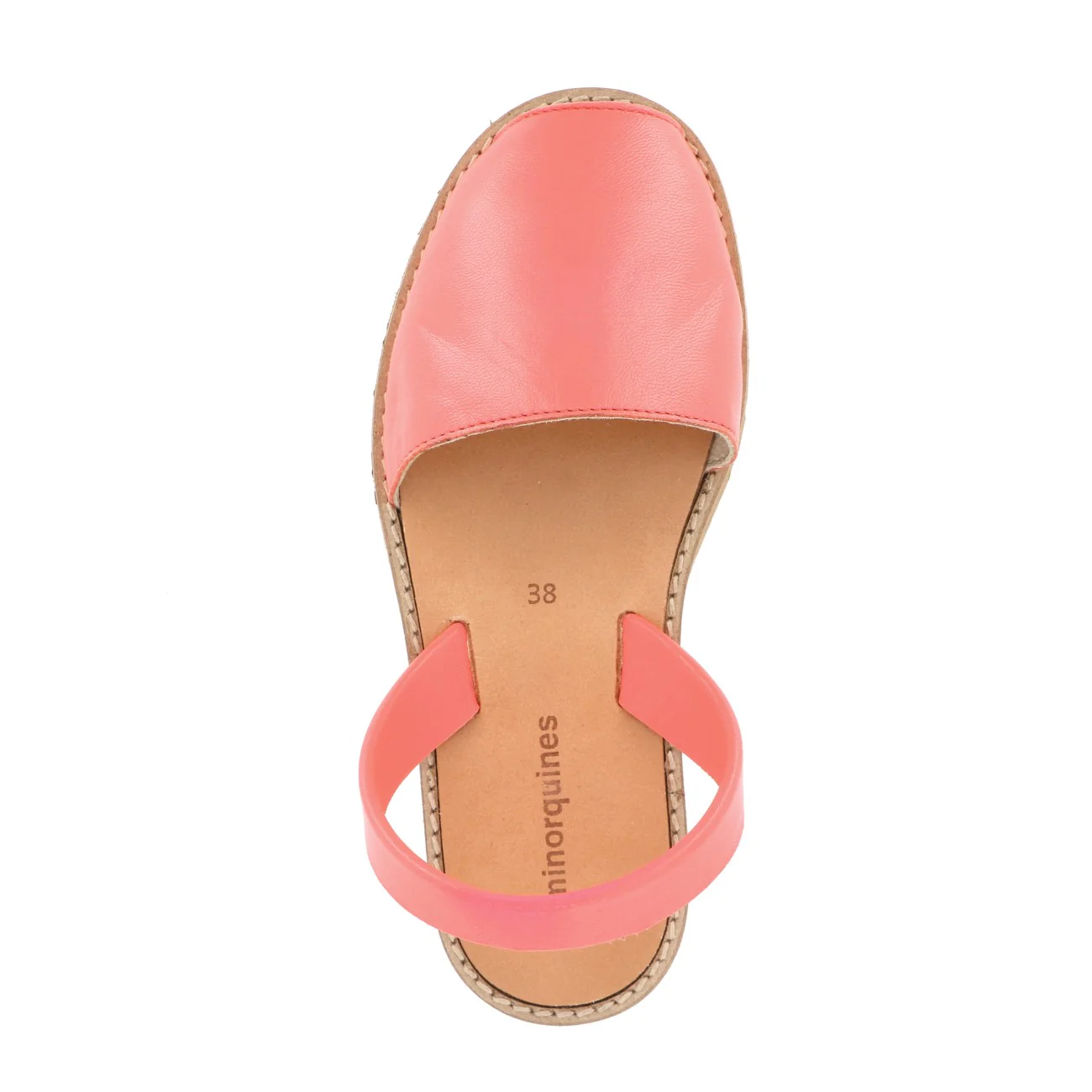 Sandales Avarca Cuir Coral - Rose - Image 2