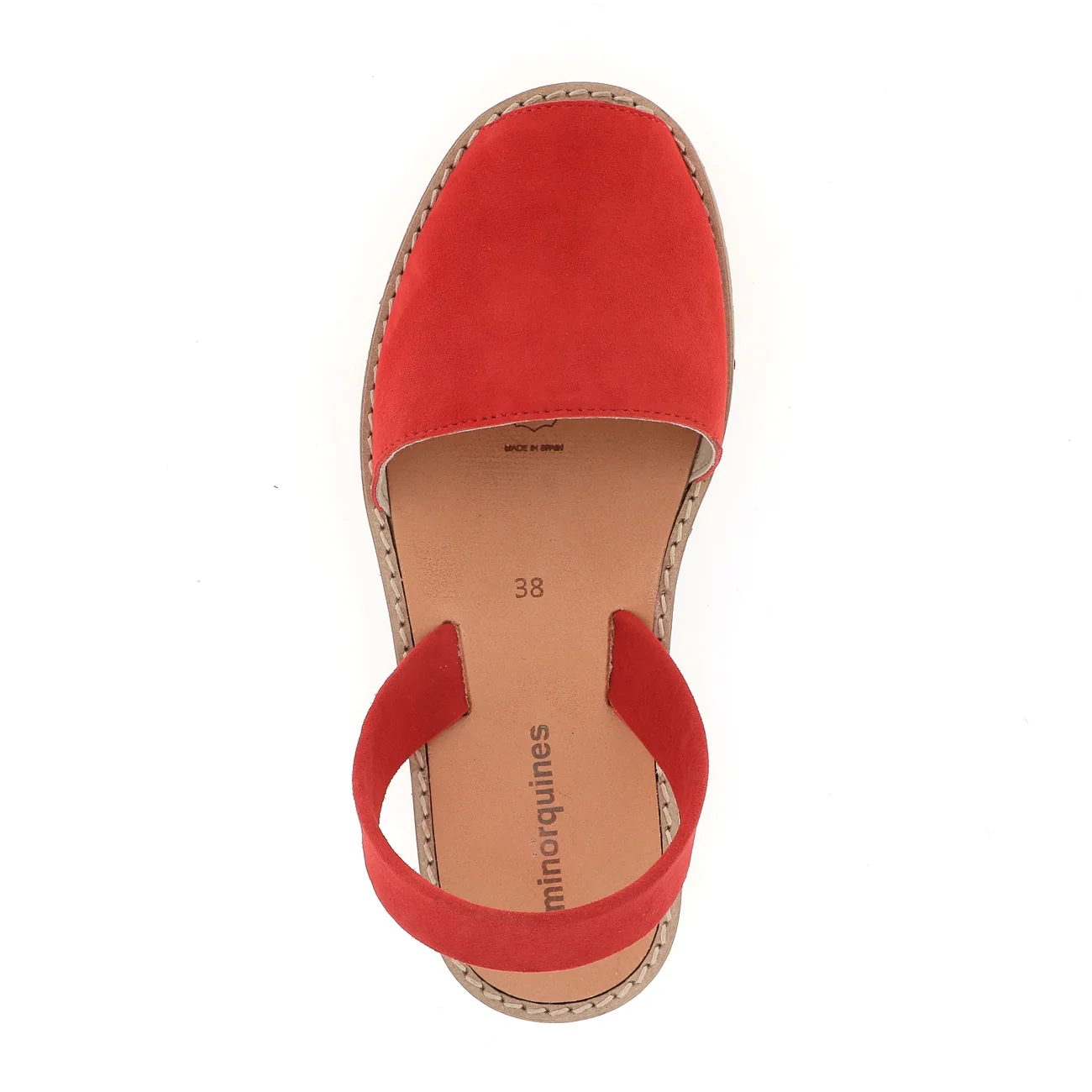 Sandales Avarca Daim Lips - Rouge - Image 3