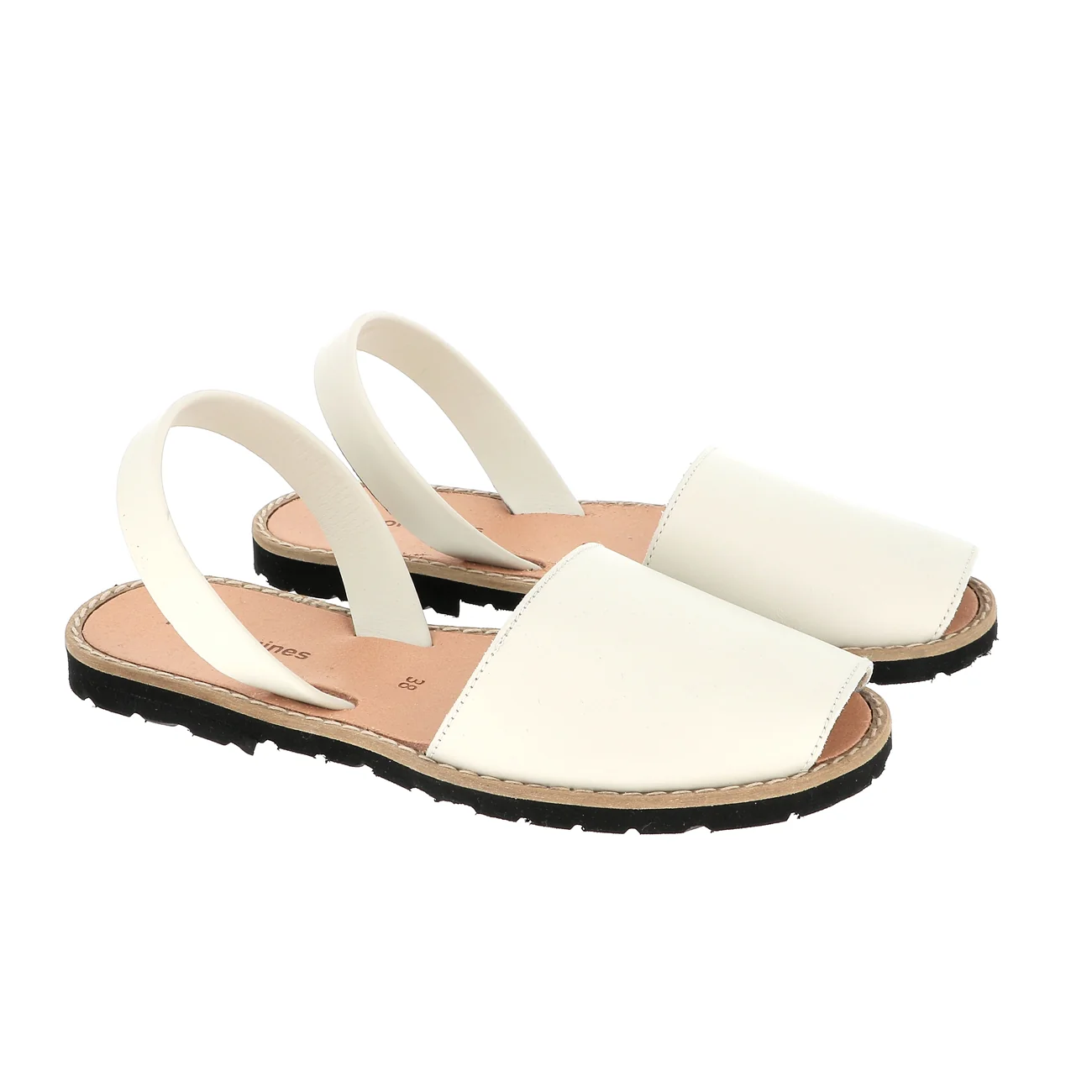 Sandales Avarca Cuir Salinas - Beige - Image 2