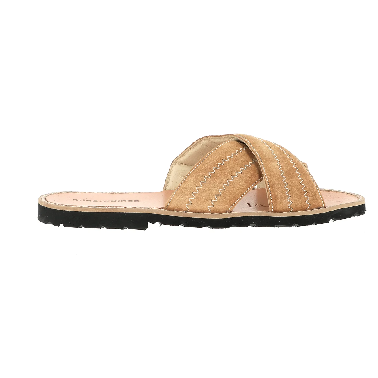 Sandales Avarca Mule Velours Naturel - Marron - Image 4