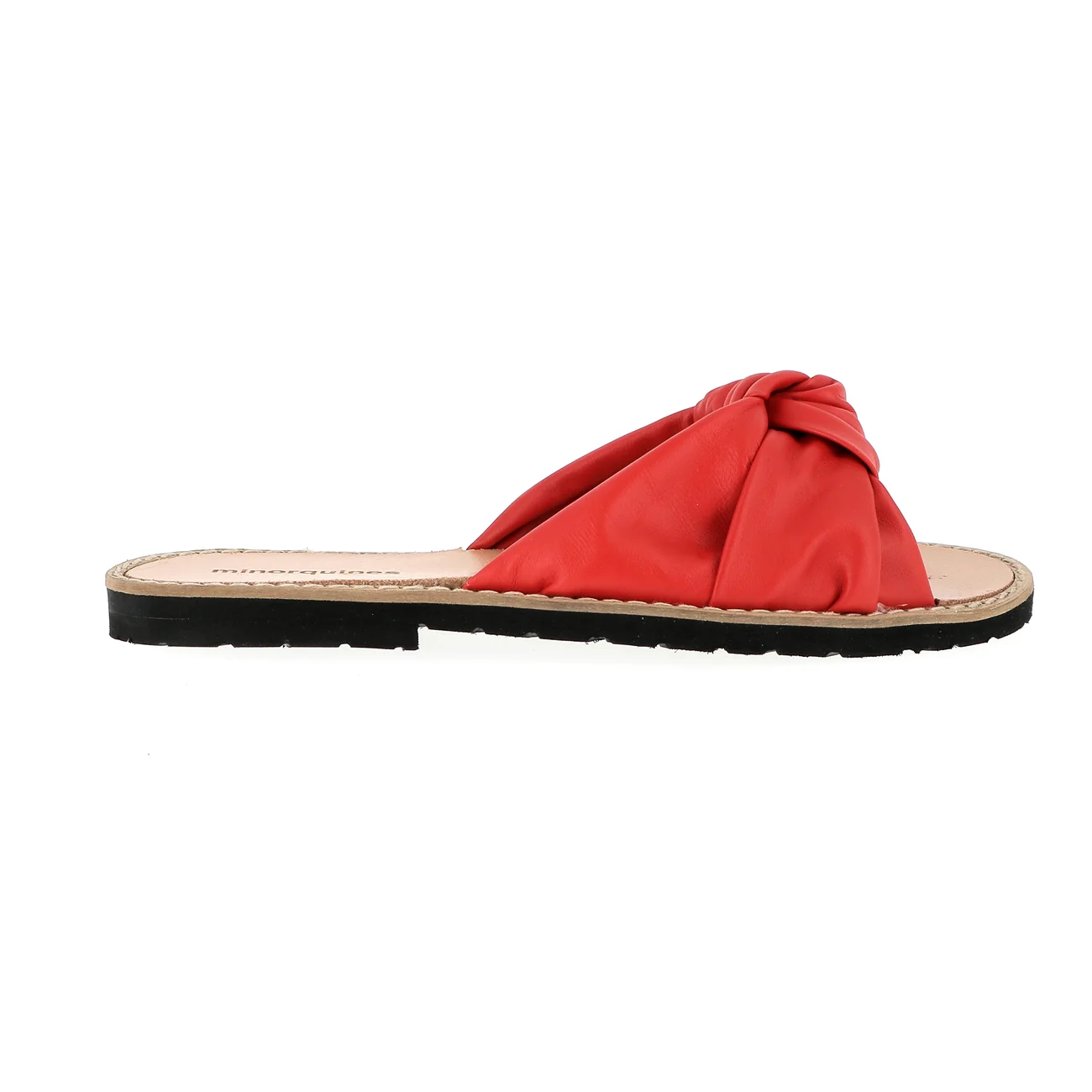 Sandales Avarca Mule Bahia Cuir Pomodoro - Rouge - Image 3
