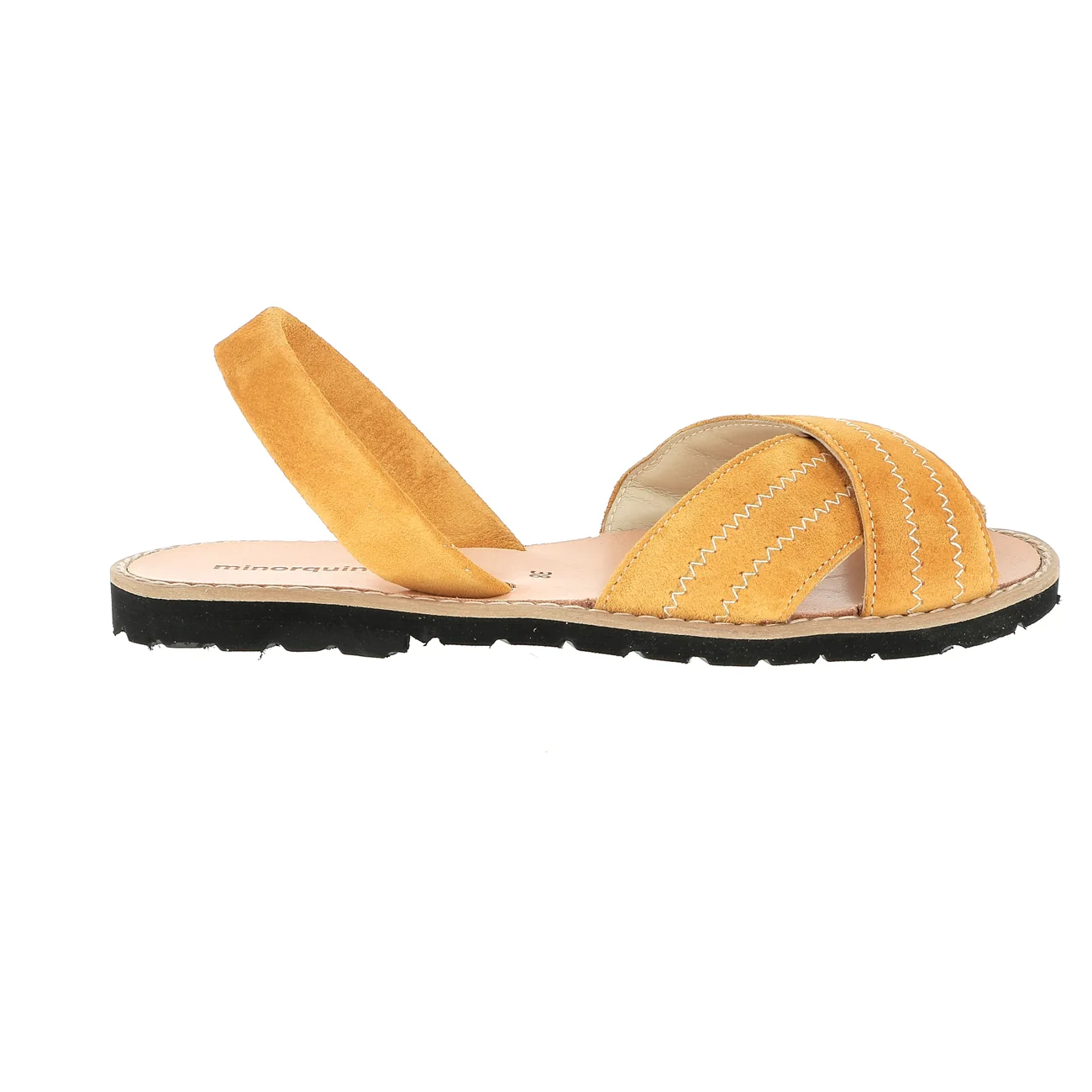 Sandales Avarca Berlin Velours Safran - Jaune - Image 5
