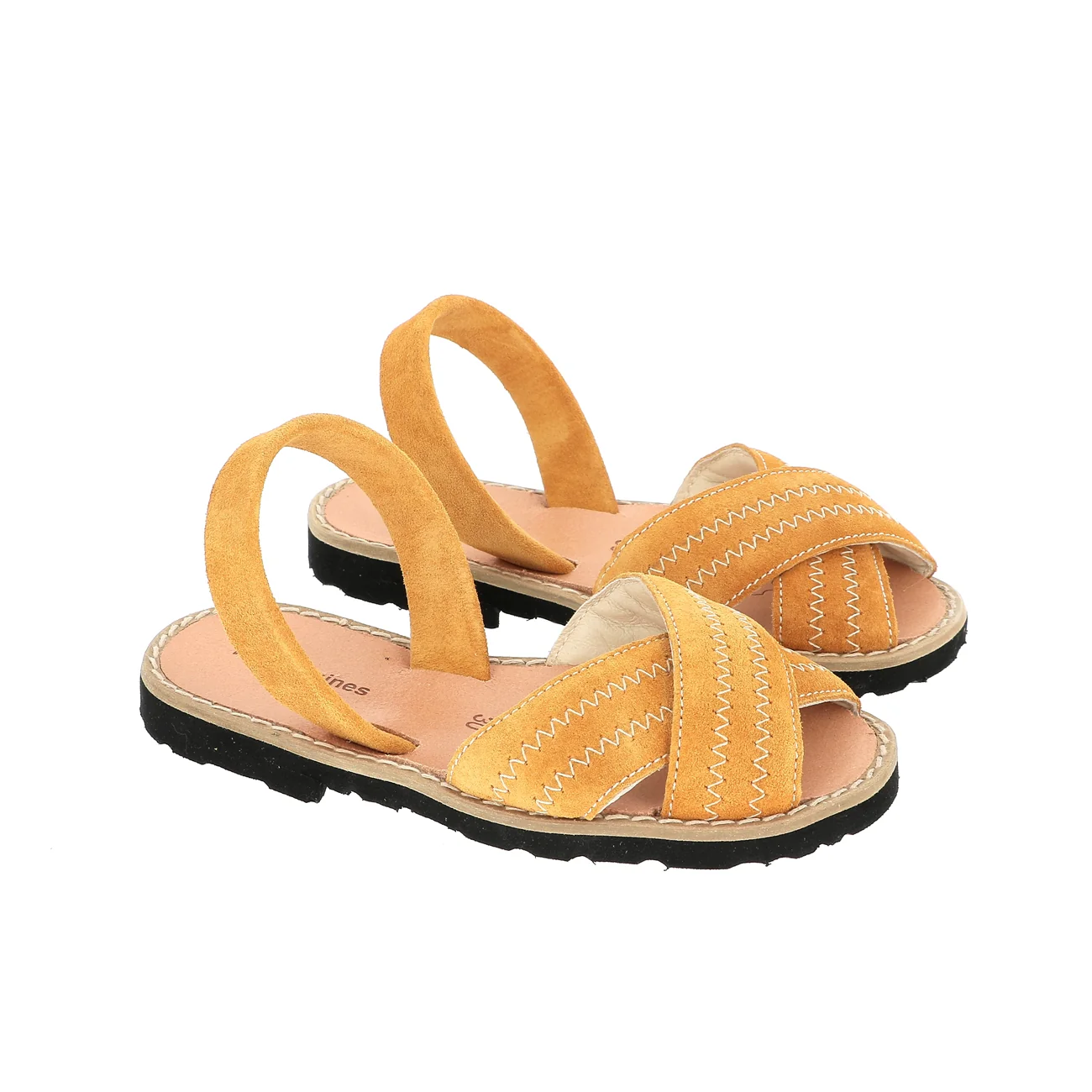 Sandales Avarca Berlin Velours Safran - Jaune - Image 6