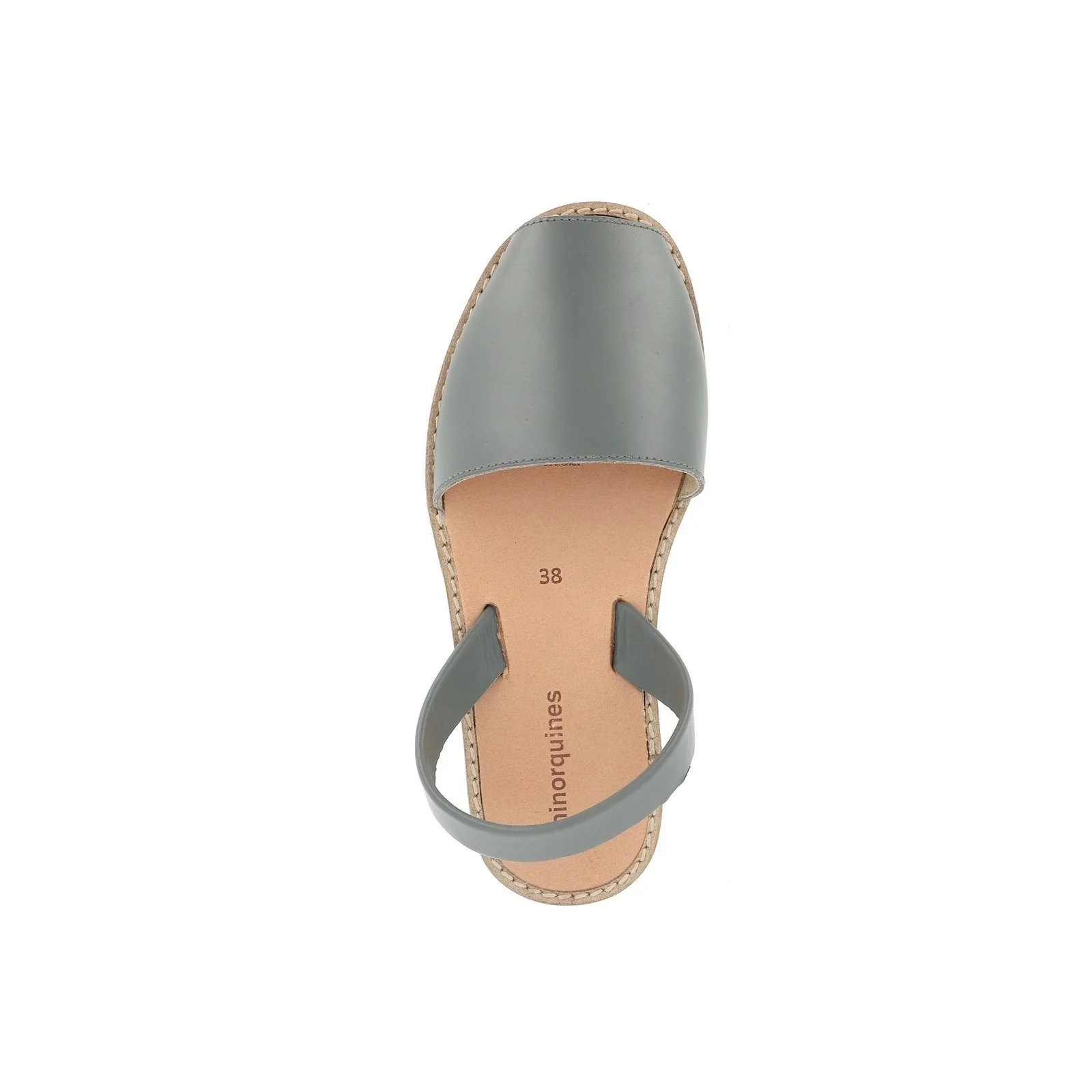 Sandales Avarca Cuir Souris - Gris - Image 3