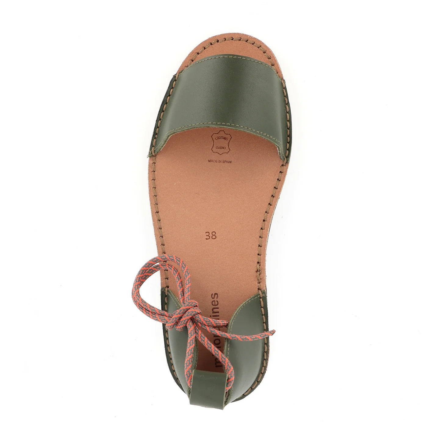 Sandales Avarca Deia Cuir Army - Vert - Image 2