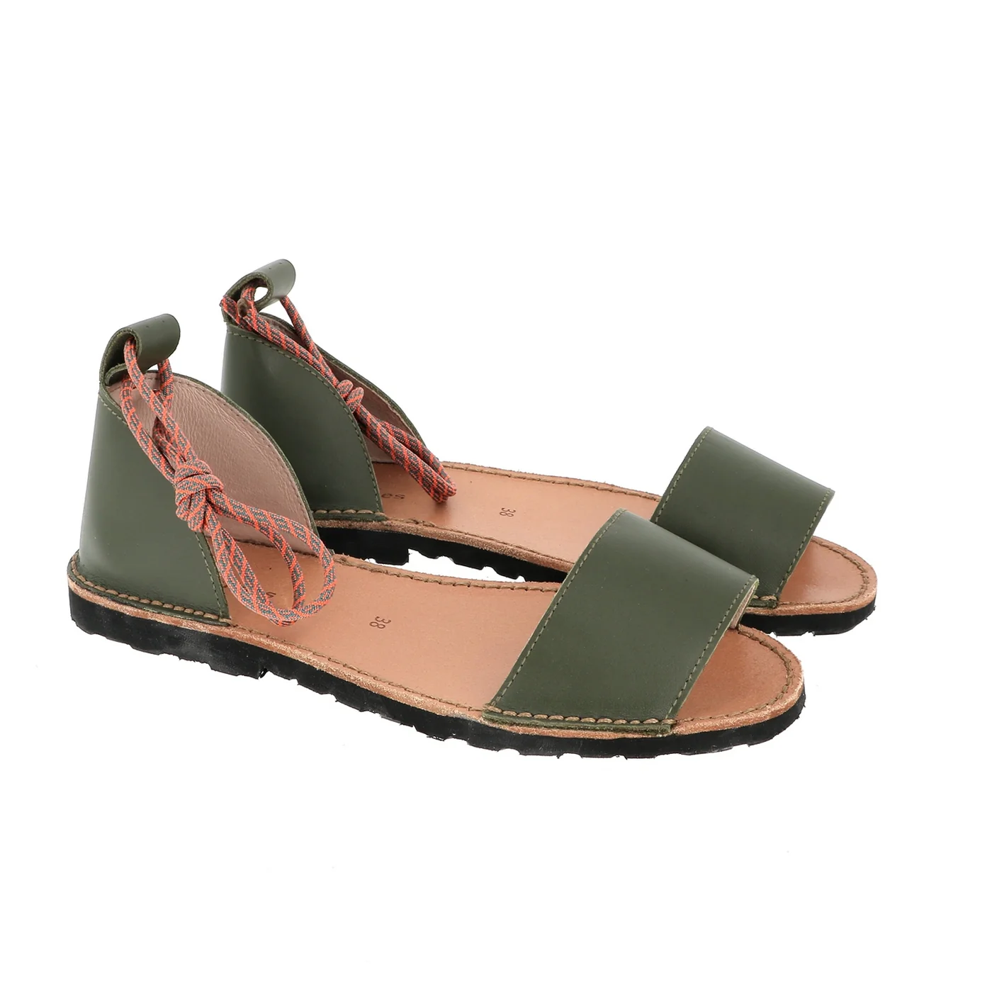 Sandales Avarca Deia Cuir Army - Vert - Image 6