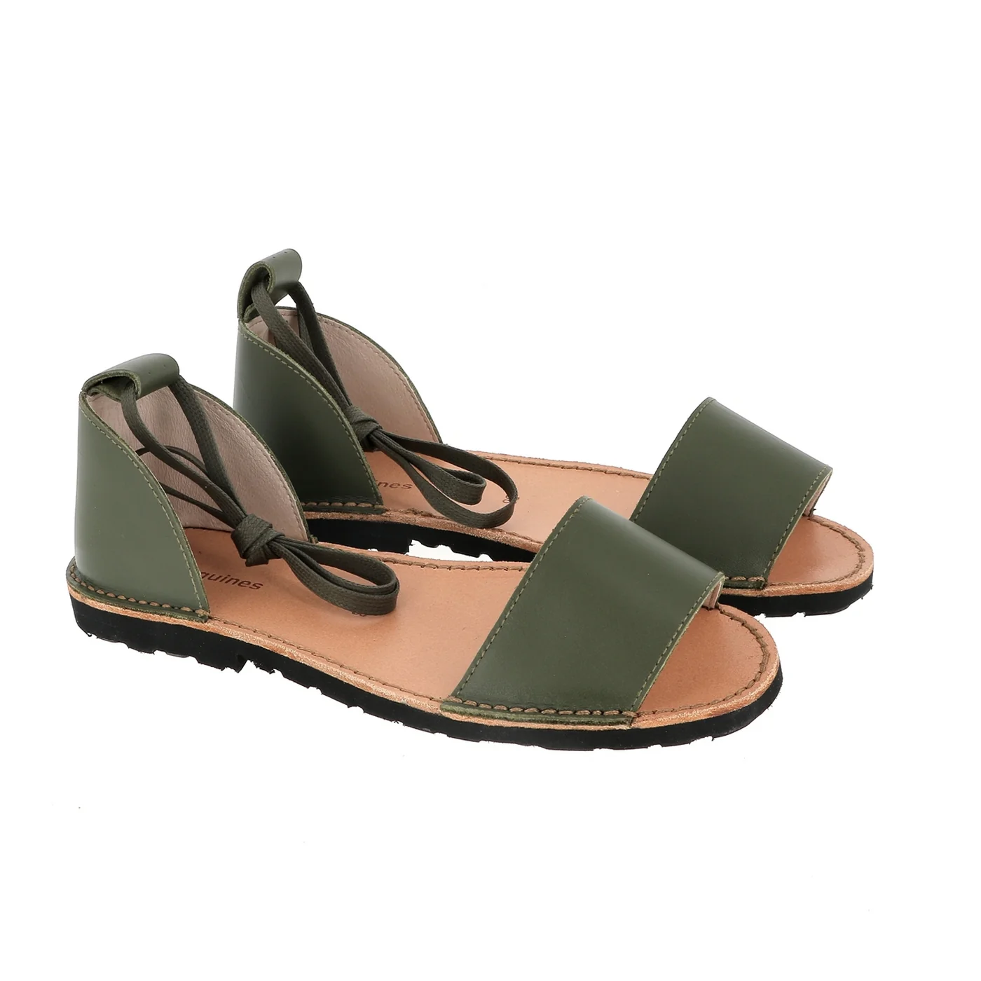 Sandales Avarca Deia Cuir Army - Vert - Image 7