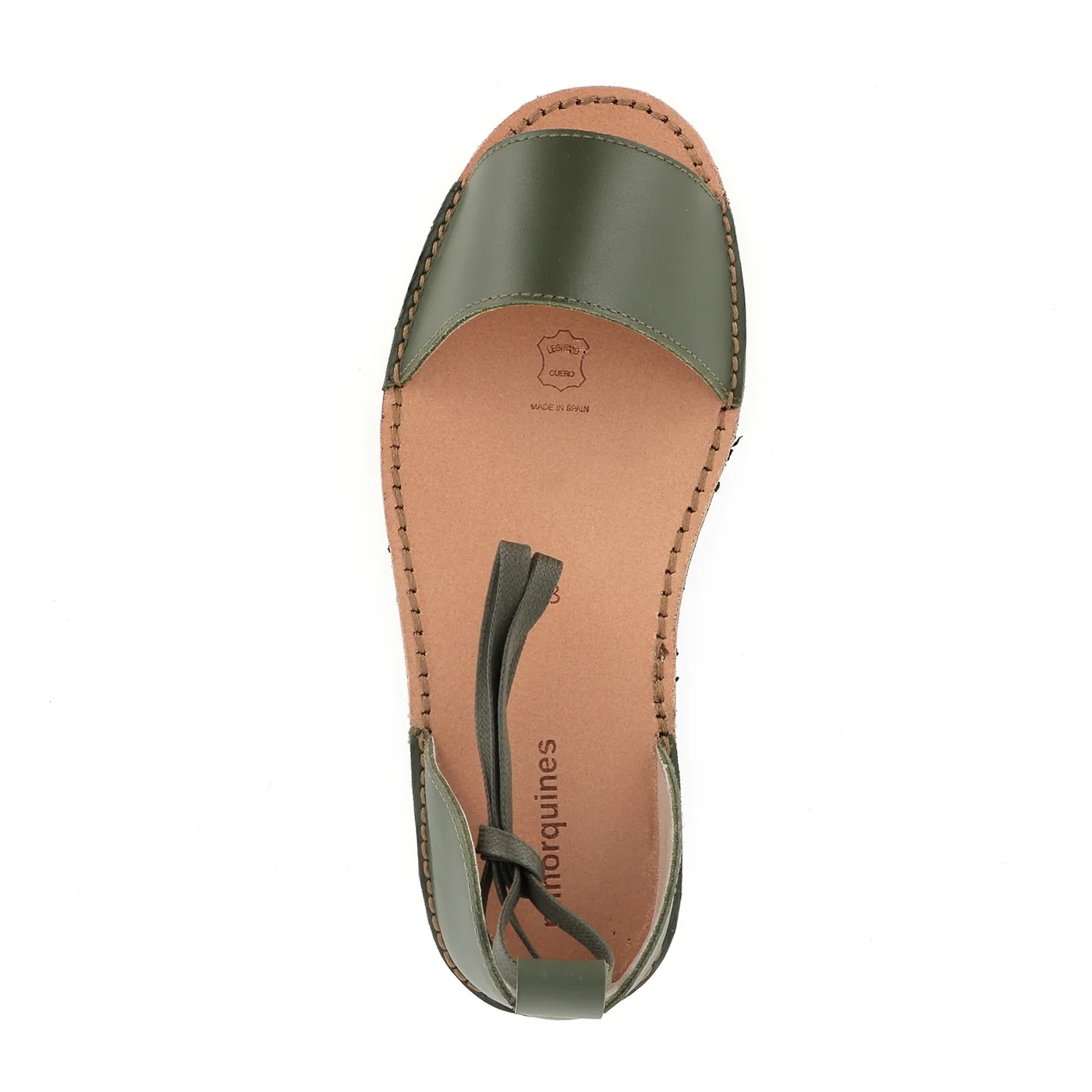 Sandales Avarca Deia Cuir Army - Vert - Image 8