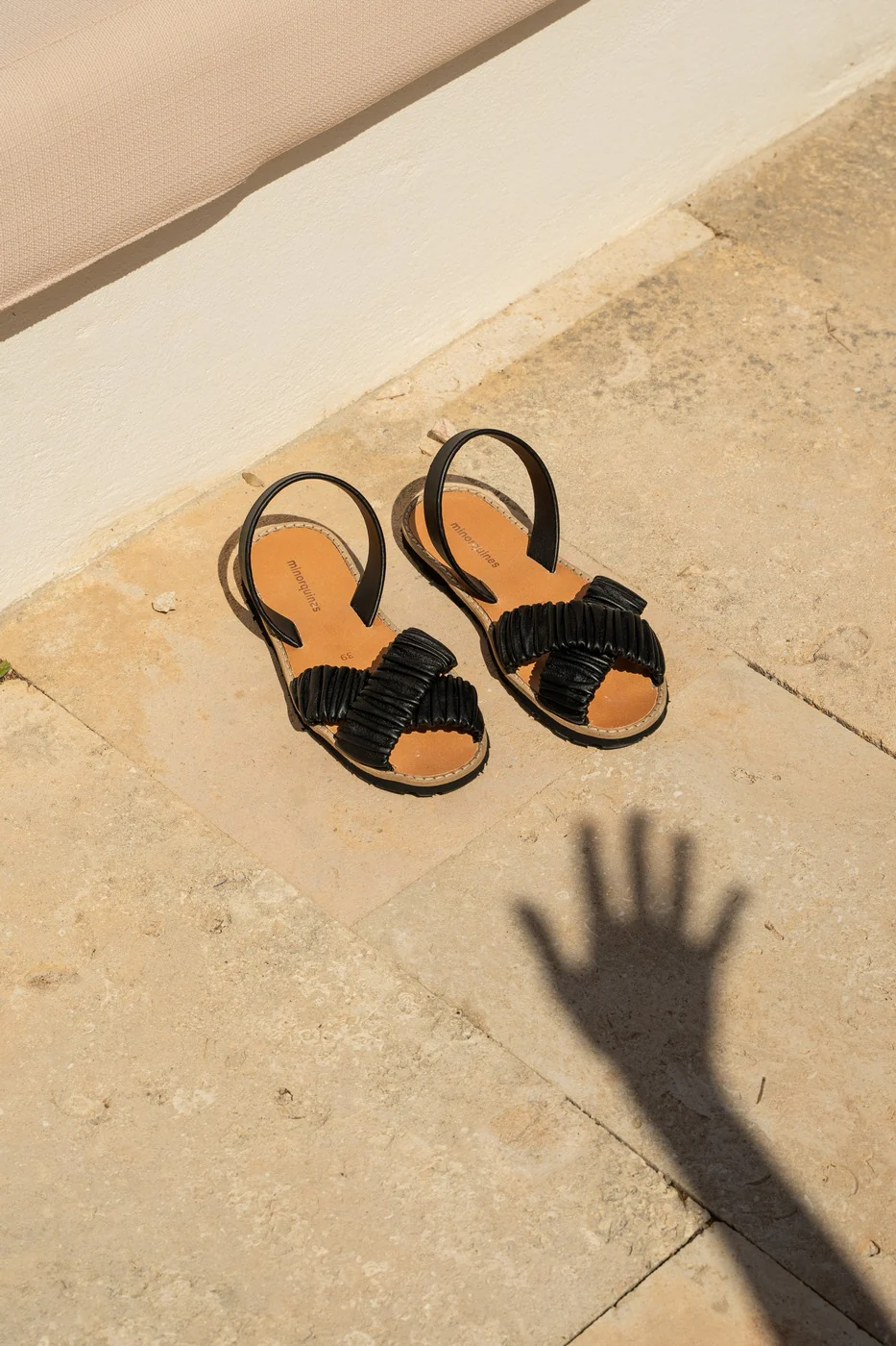 Sandales Avarca Illueca Cuir Negro - Noir - Image 5