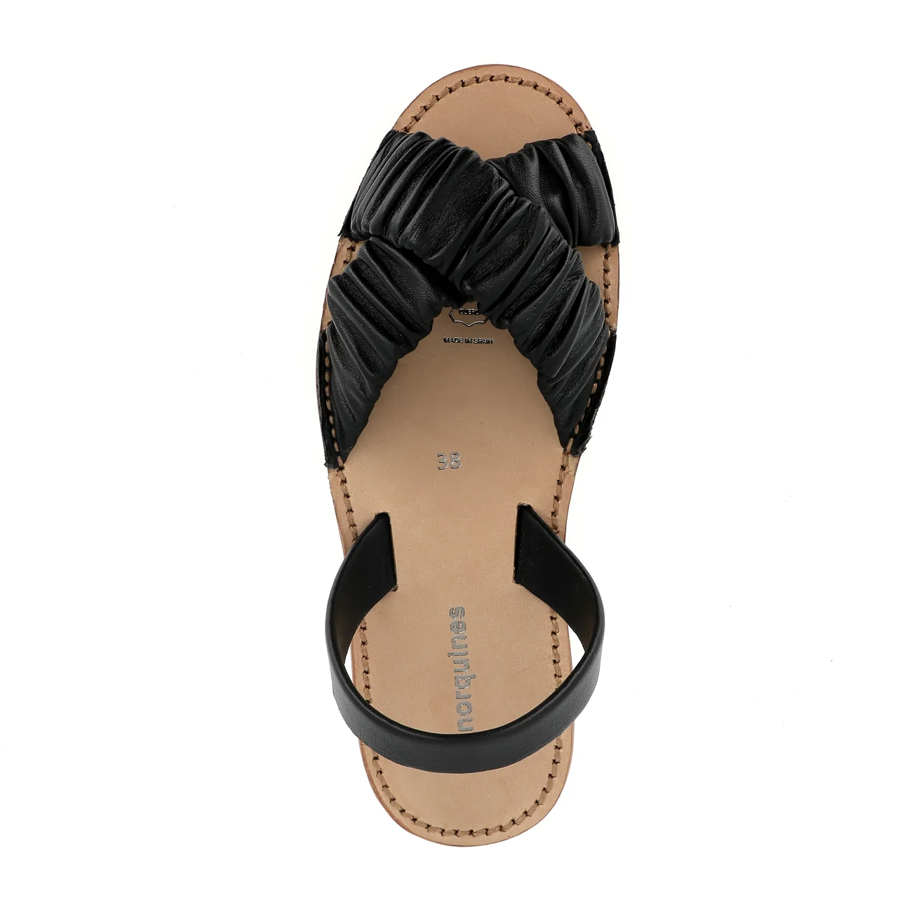 Sandales Avarca Neo Illueca Cuir Negro - Noir - Image 3