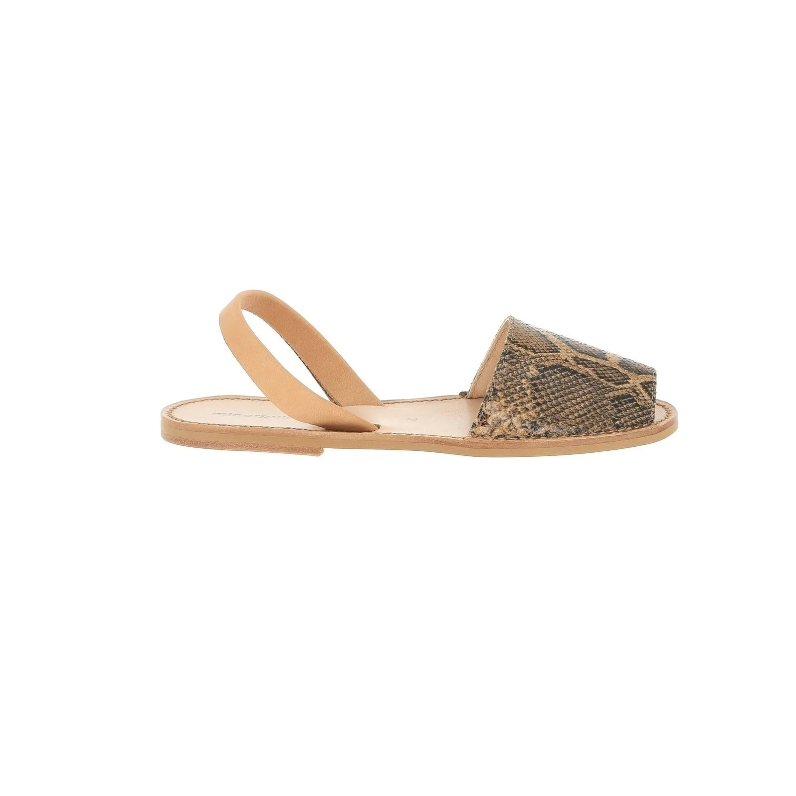 Sandales Avarca Neo Cuir Reptile - Marron - Image 3