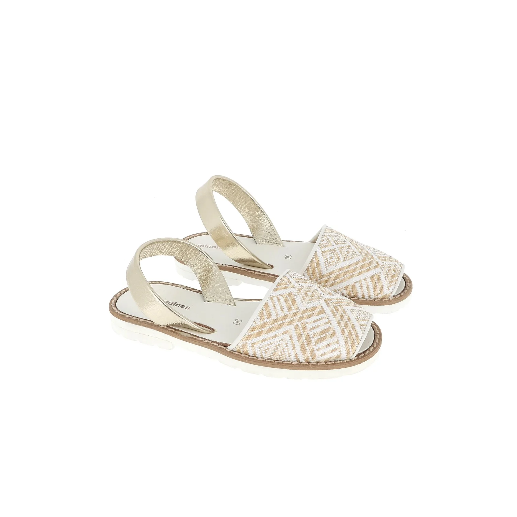 Sandales Avarca Raffia Blanco Fiesta Blanca - Blanc - Image 2