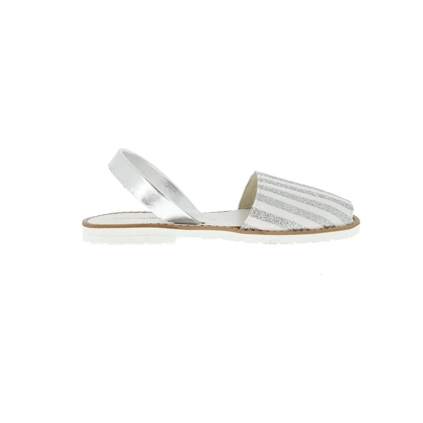 Sandales Avarca Rayures Argent Fiesta Blanca - Argent - Image 3