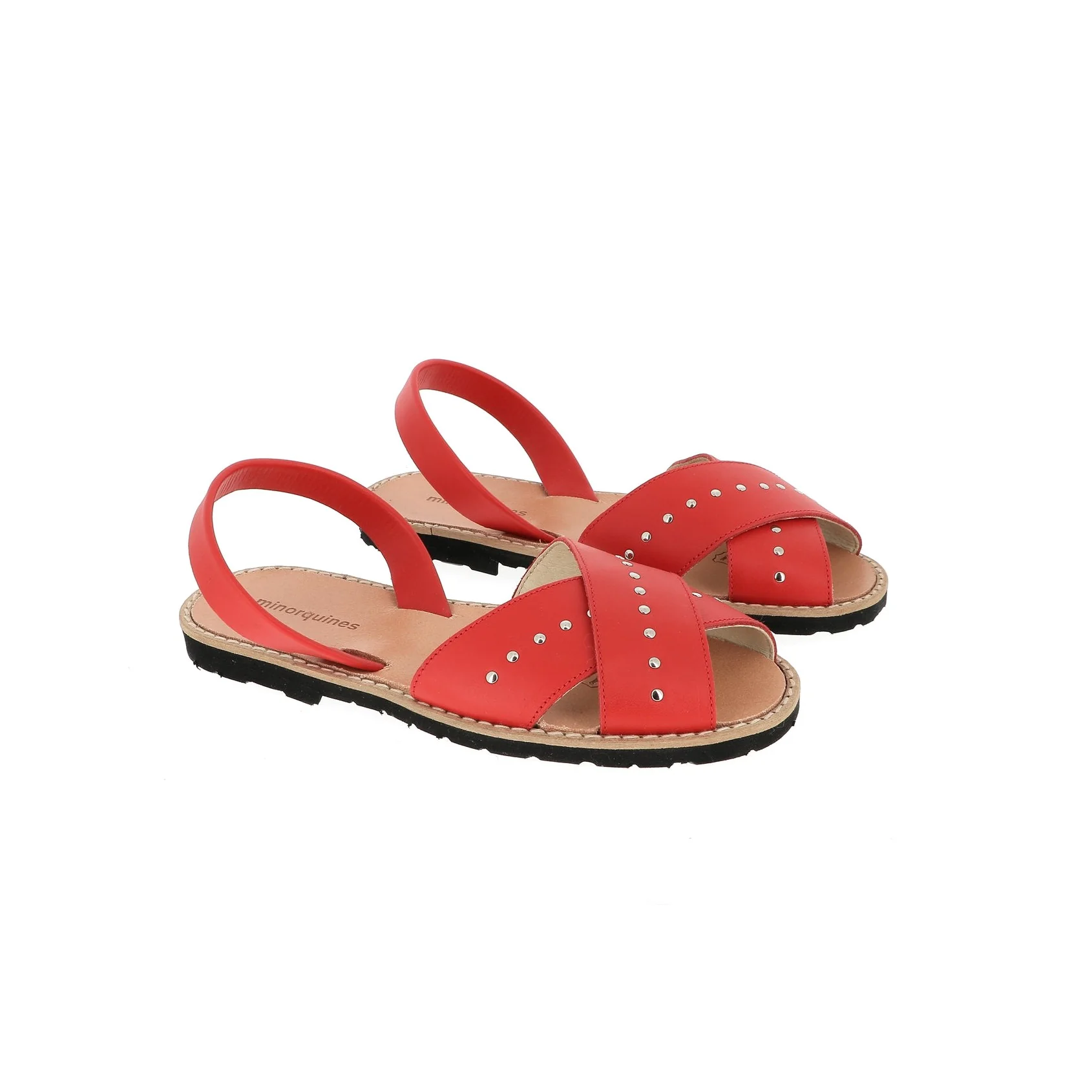 Sandales Avarca Rock Cuir Pomodoro - Rouge - Image 2