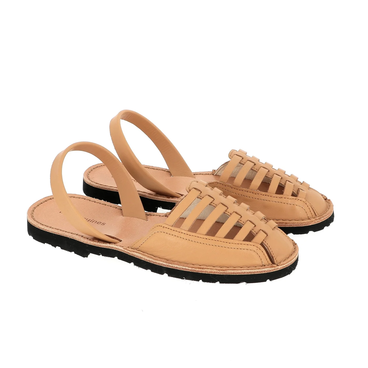 Sandales Avarca Santorin Cuir Camel - Marron - Image 4