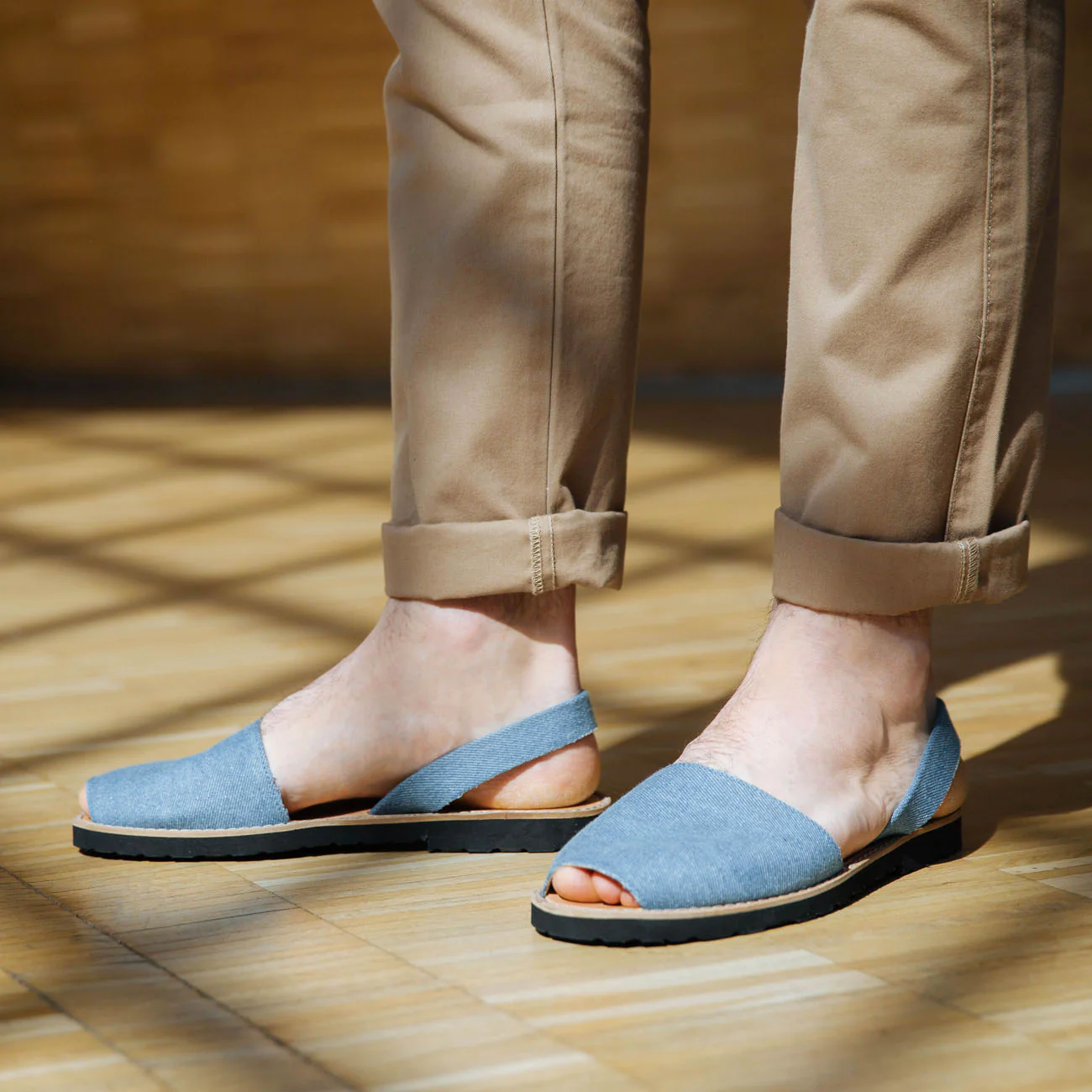 Sandales Avarca Toile Jean - Bleu - Image 2
