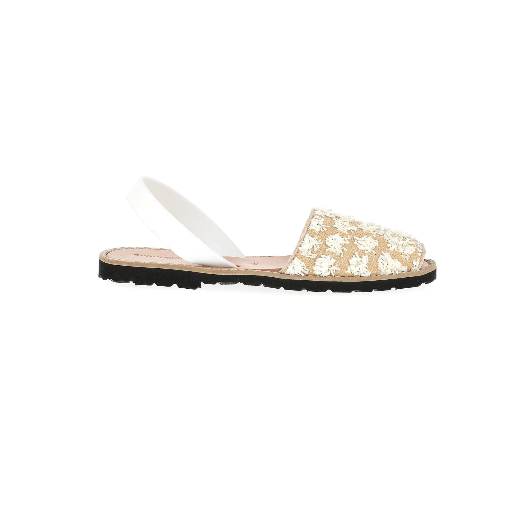 Sandales Avarca Toile Talamenca Blanco - Beige - Image 2