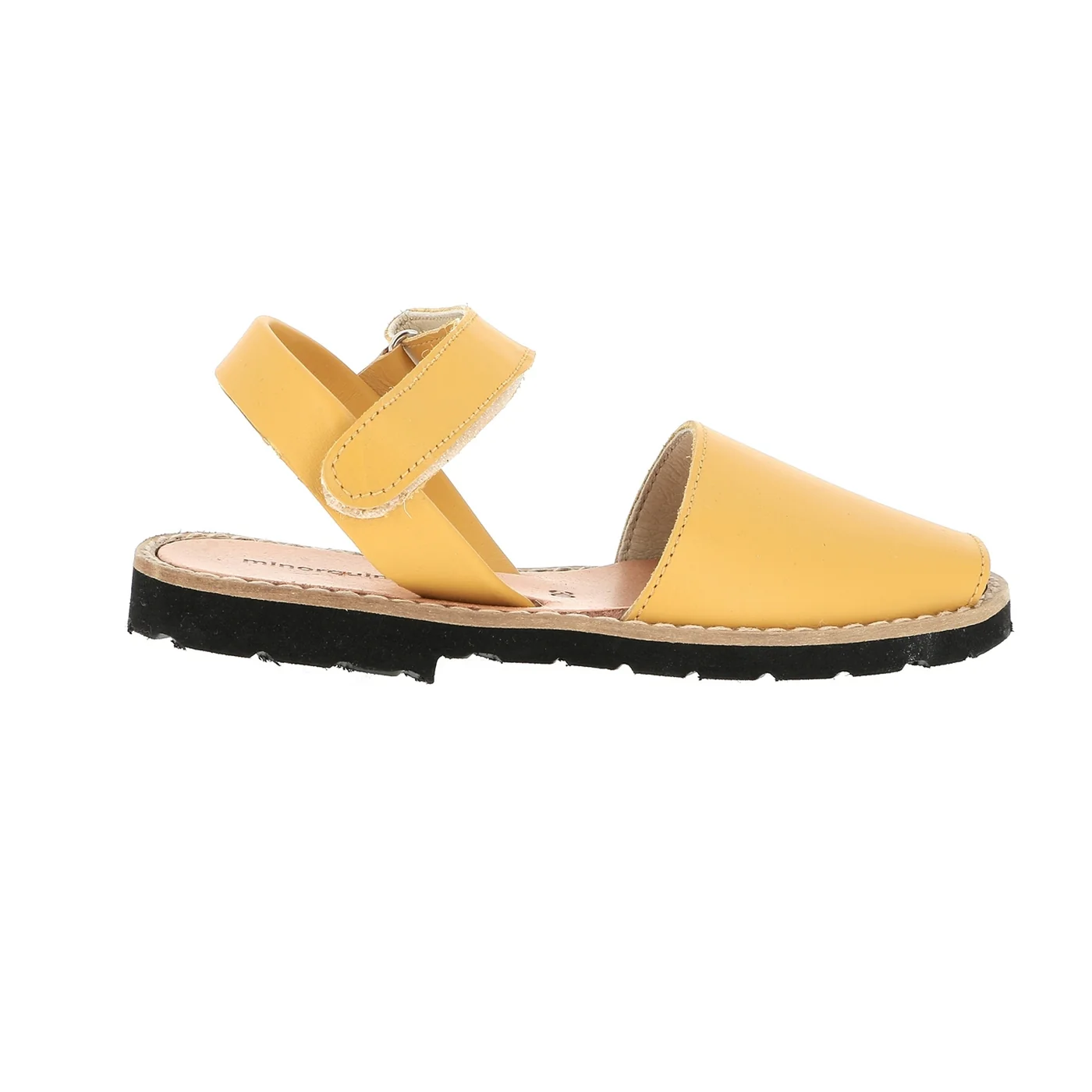 Sandales Avarca Velcro Cuir Golden - Jaune - Image 2