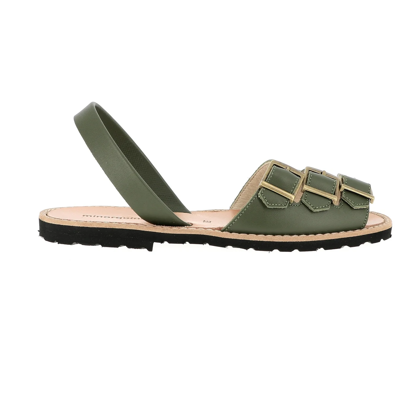 Sandales Avarca Zamora Cuir Army - Vert - Image 2