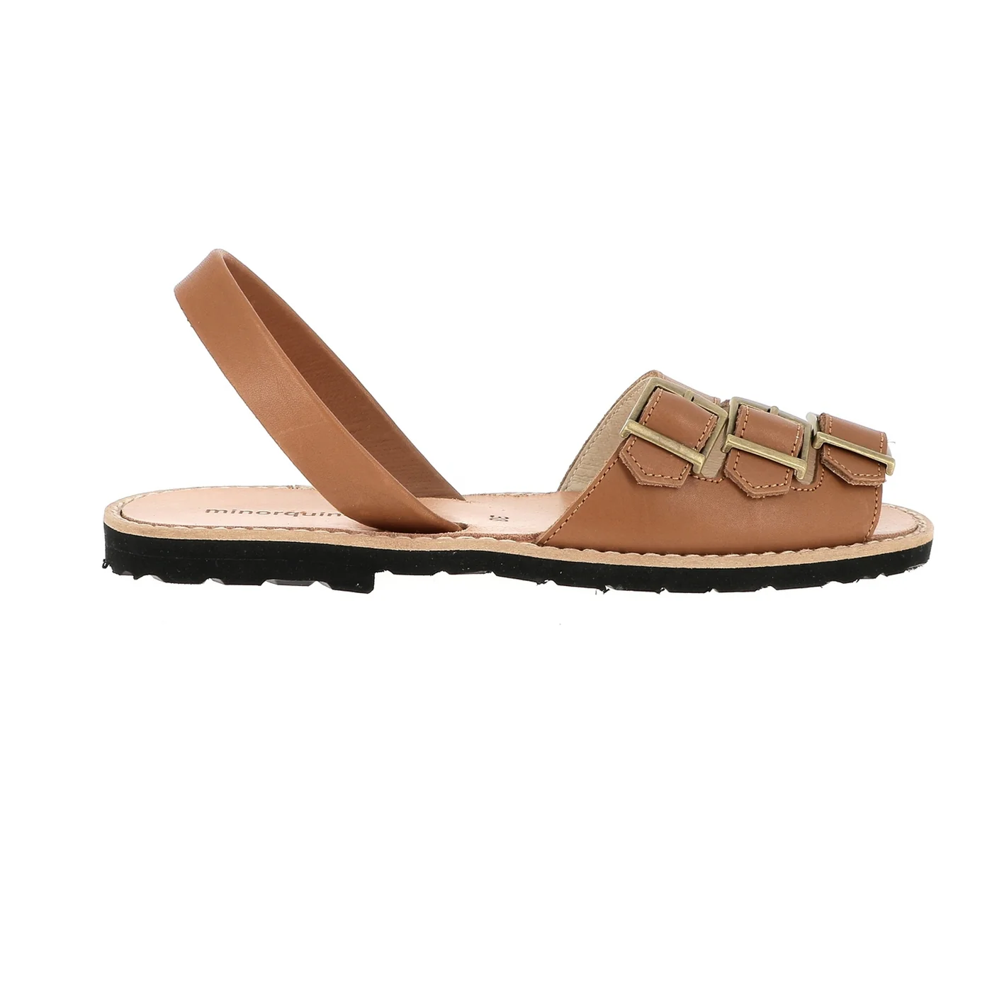 Sandales Avarca Zamora Cuir Cognac - Marron - Image 3