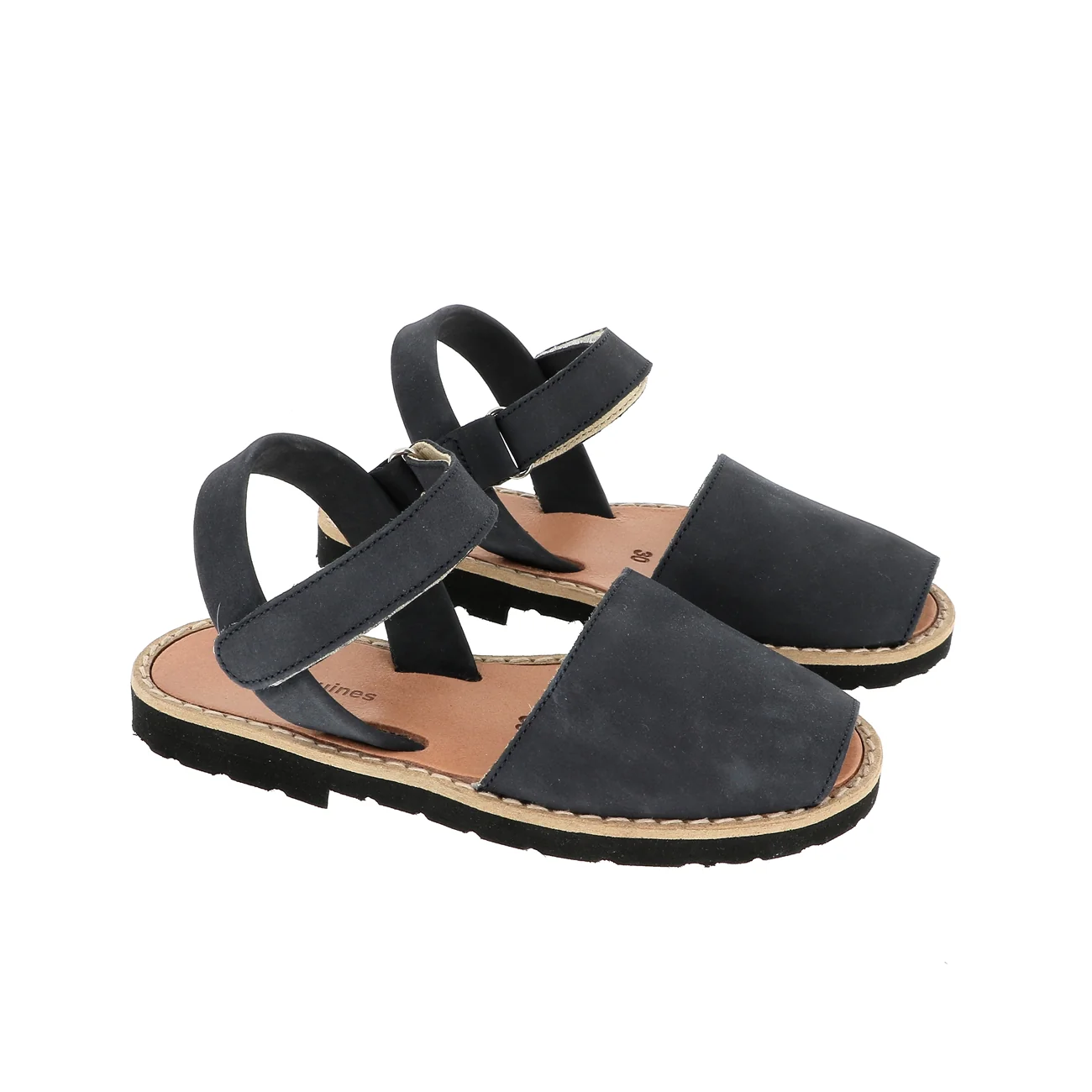 Sandales Avarca Velcro Nubuck Chine - Bleu - Image 2