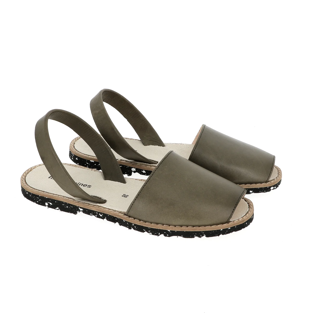 Sandales Avarca Eco Cuir Kaky - Vert - Image 2