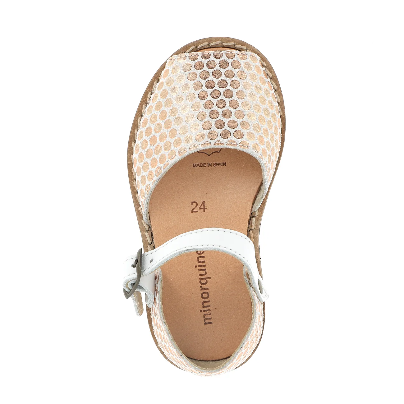 Sandales Frailera Boucle Pois Salmon - Rose - Image 2