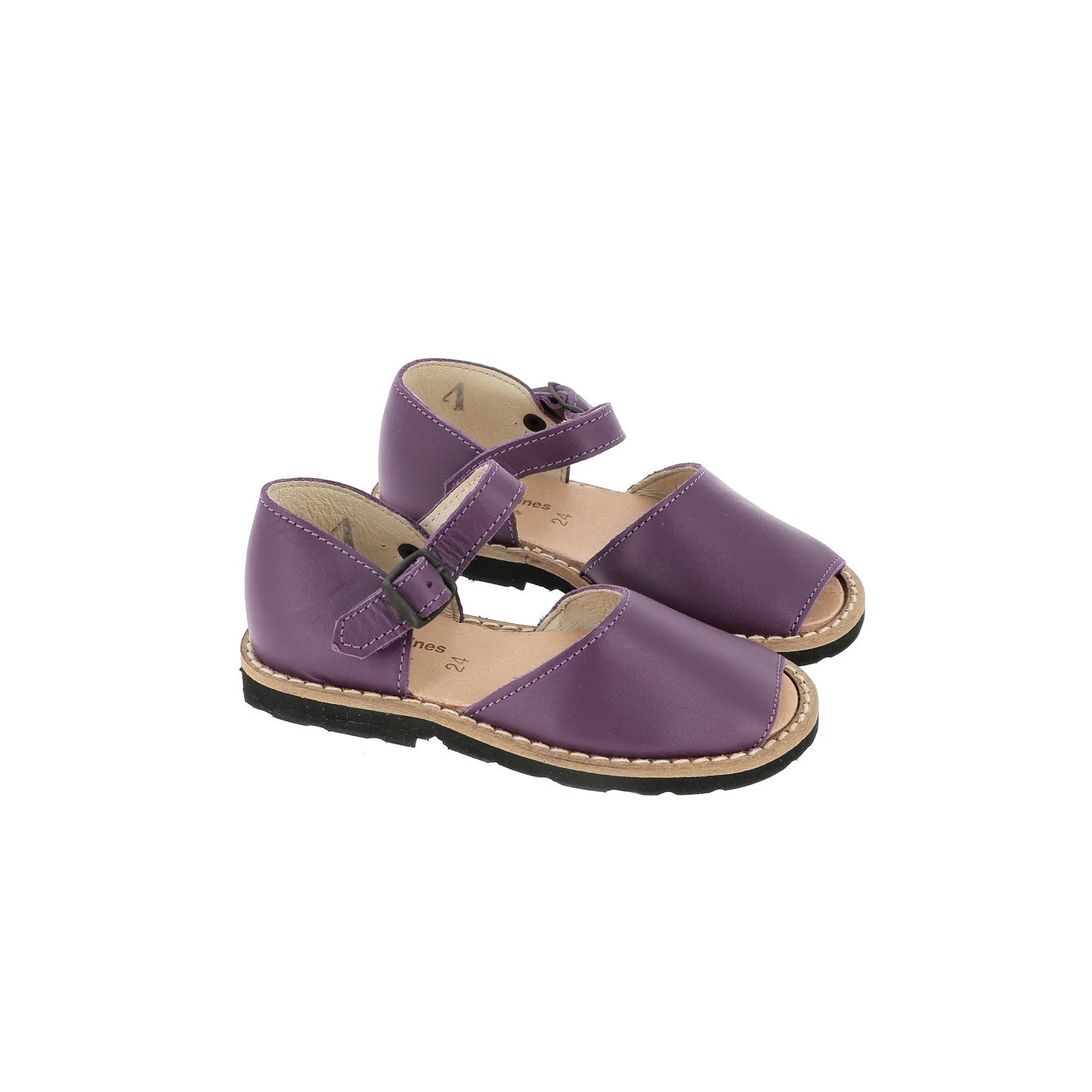 Sandales Frailera Boucle Cuir Violet - Violet - Image 2