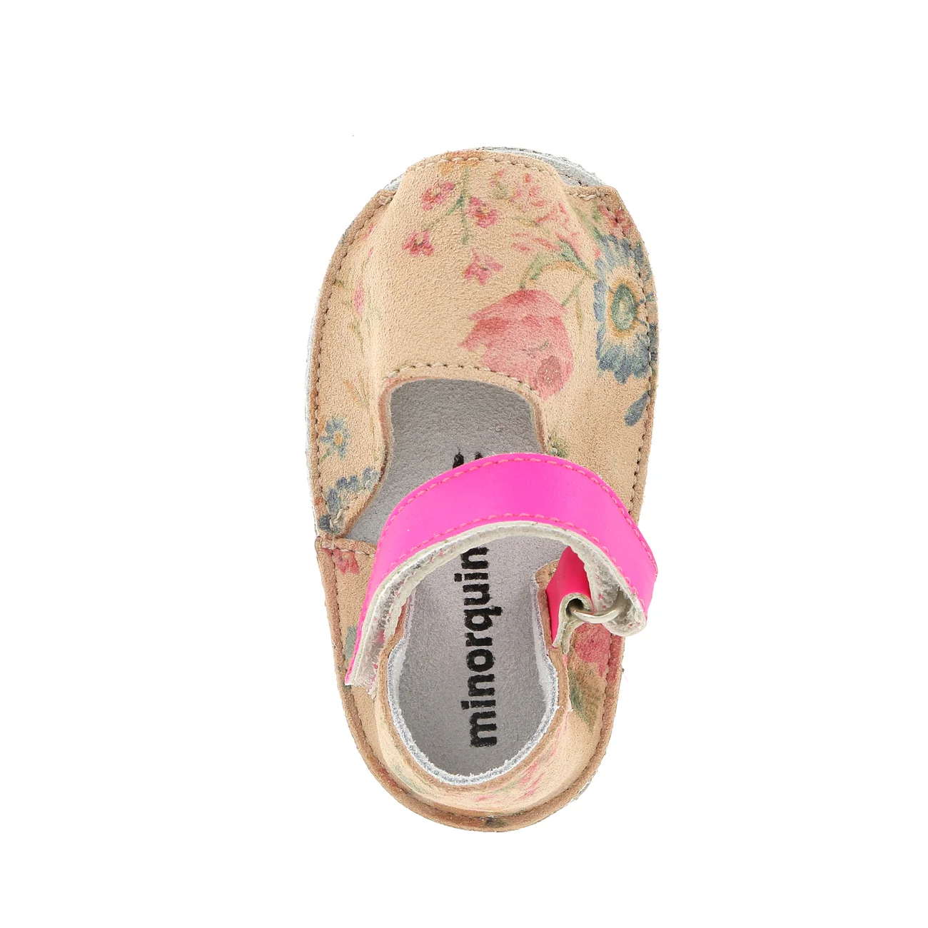 Sandales Frailera Baby Cuir Fleuri Camel - Marron - Image 2
